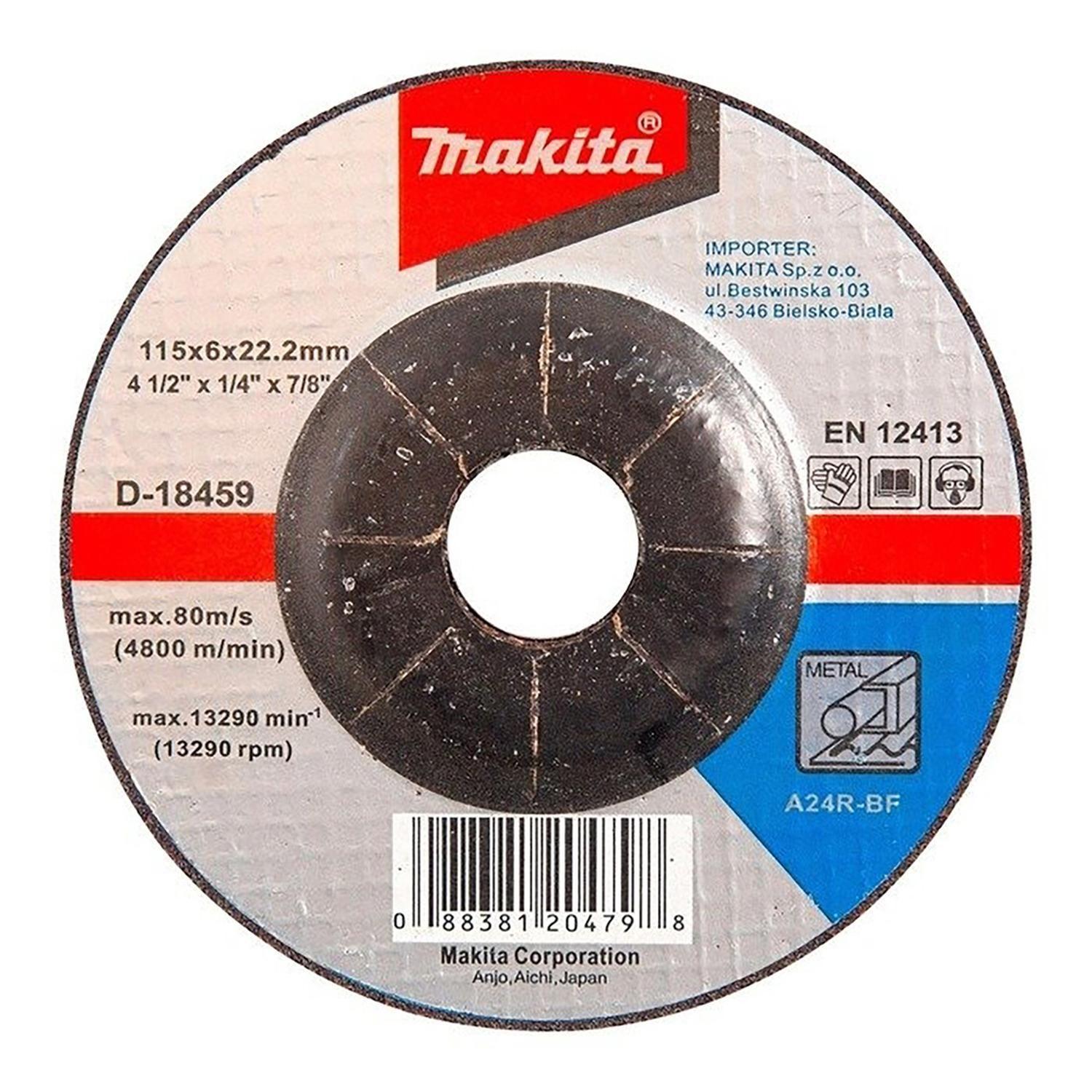 Discos de Desbaste Metal 4 1/2'' X 6mm - Makita-0