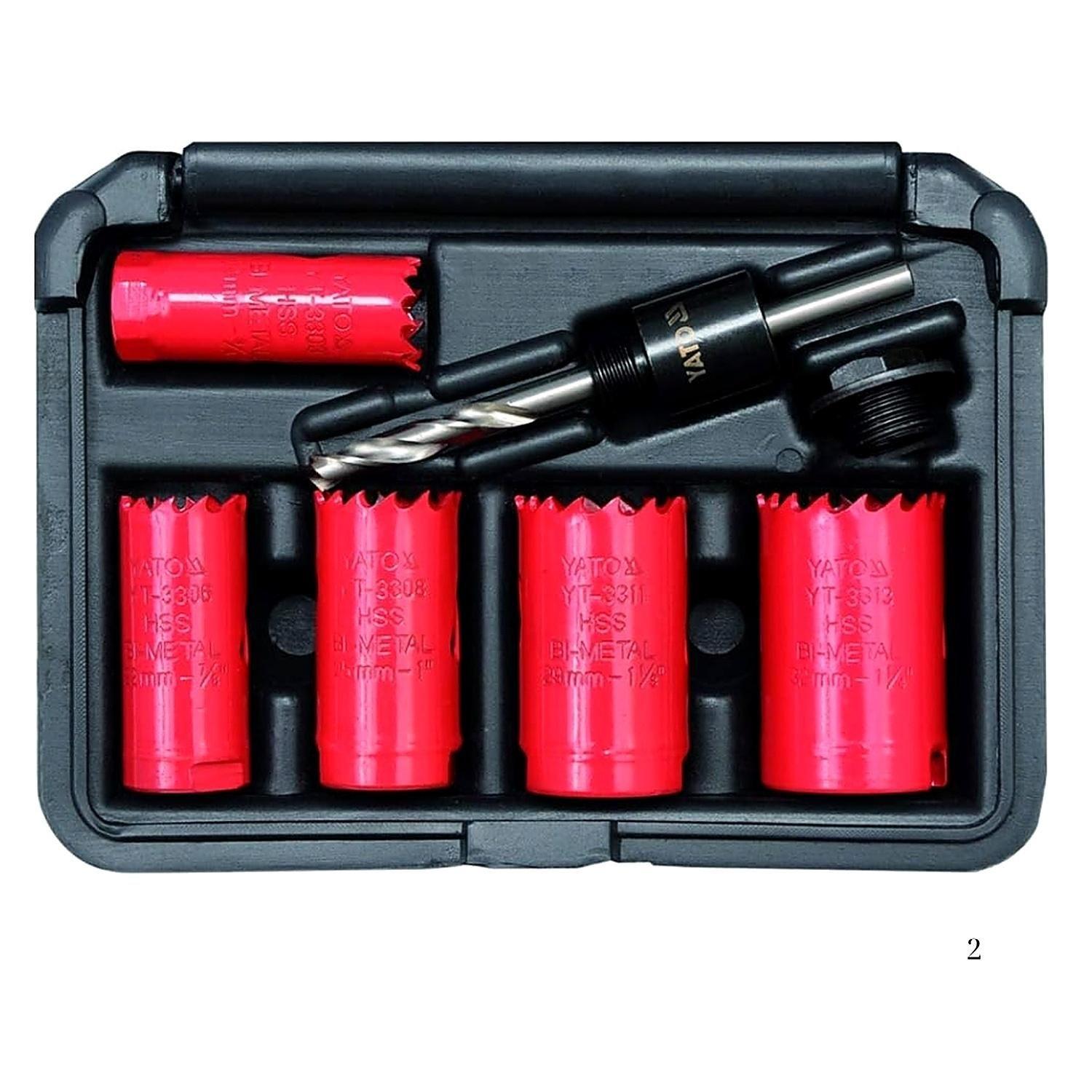 Set Sierras Copa HSS M3 YATO Metal 7pz 19-32mm Automotriz-0