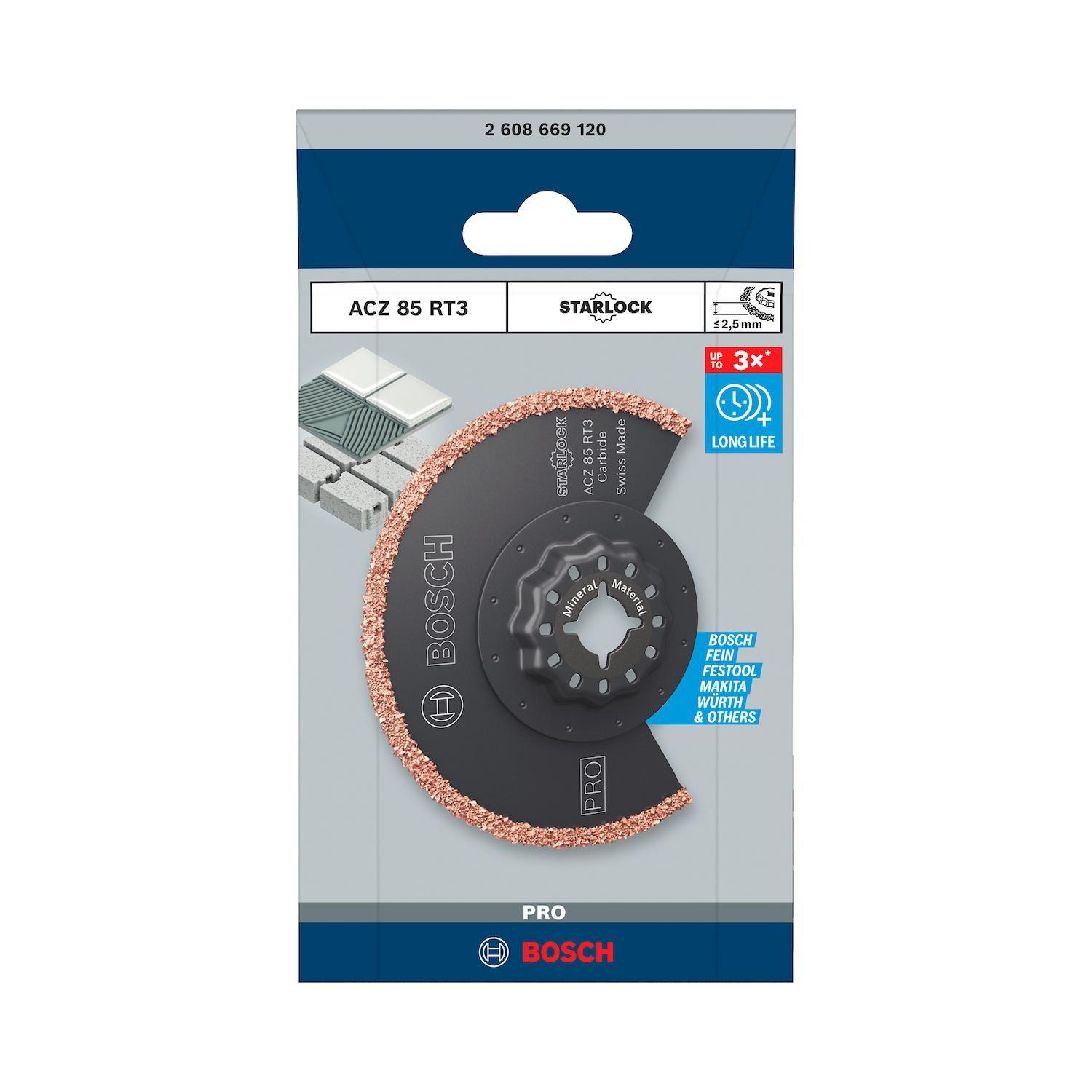 Hoja Segmentada Bosch ACZ85RT3 Starlock Carbide 85mm-1