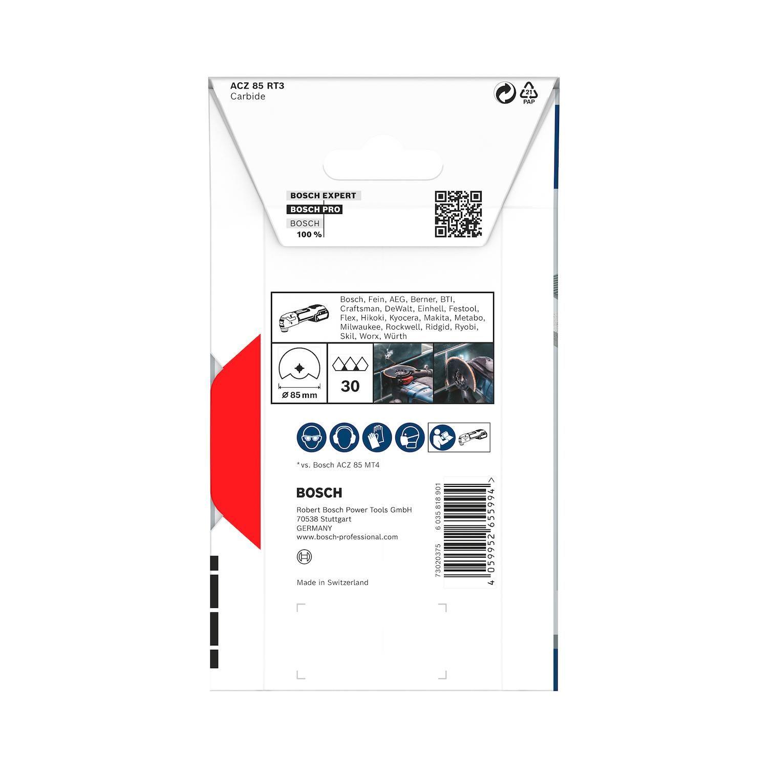 Hoja Segmentada Bosch ACZ85RT3 Starlock Carbide 85mm-5