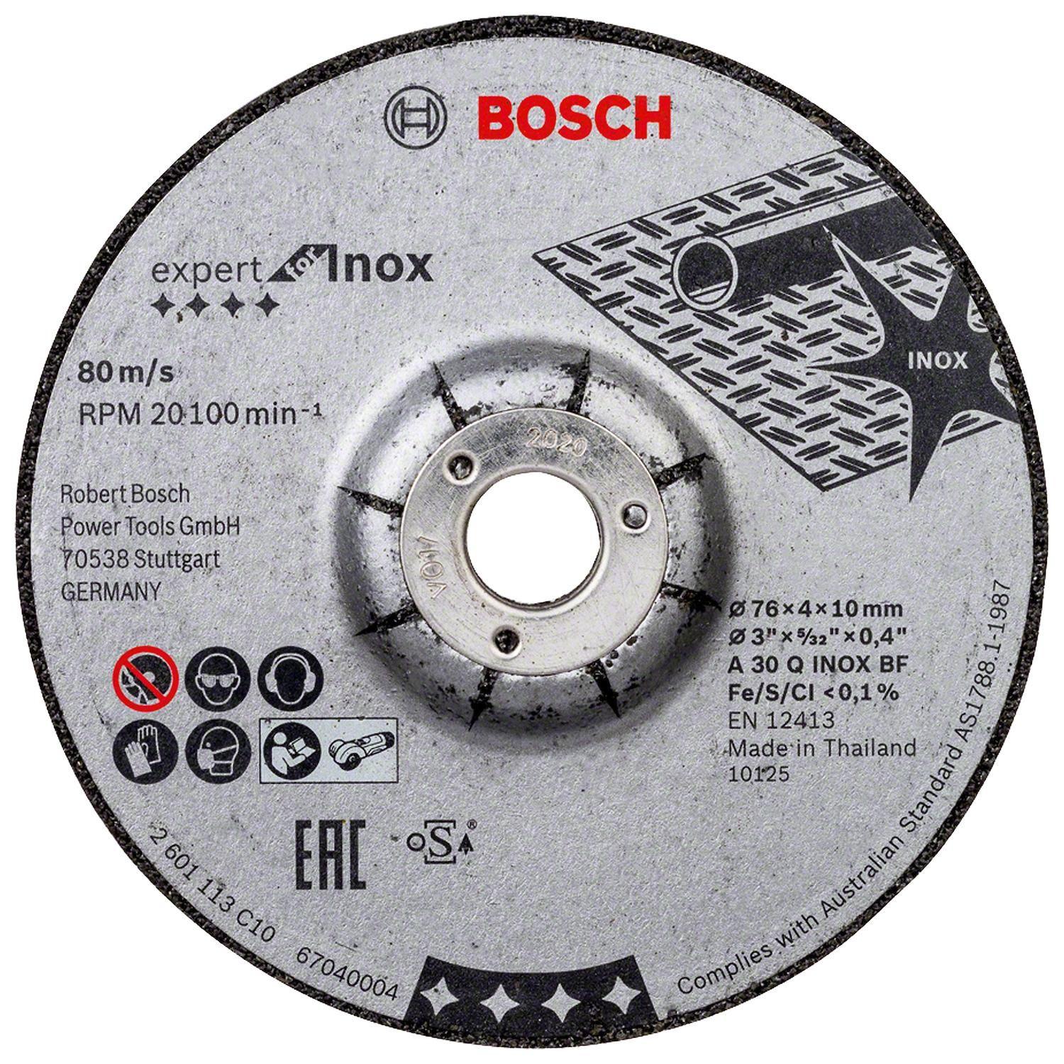 Pack 2 Discos Desb. Expert For Inox (3'') 76x4x10mm - Bosch-0
