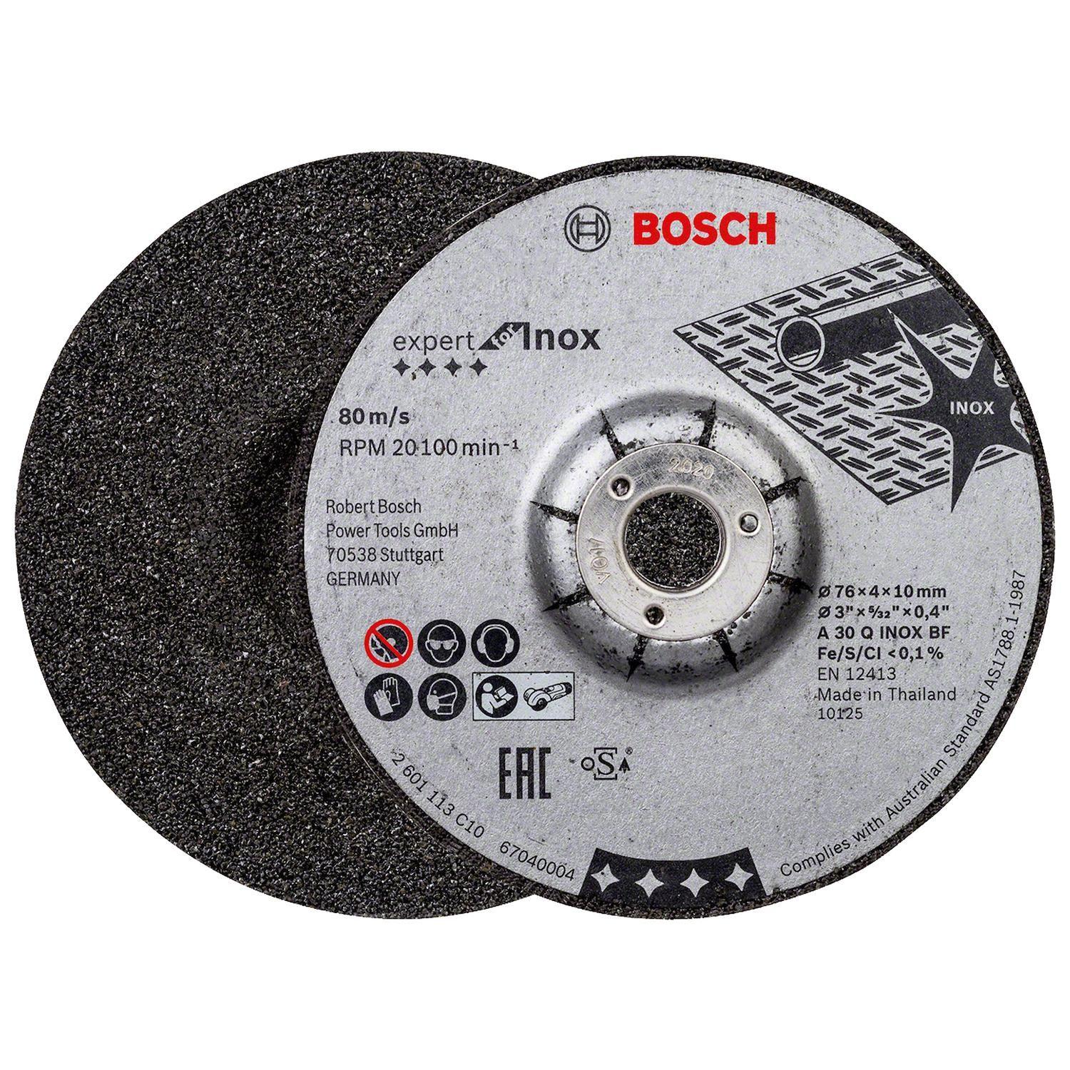 Pack 2 Discos Desb. Expert For Inox (3'') 76x4x10mm - Bosch-2