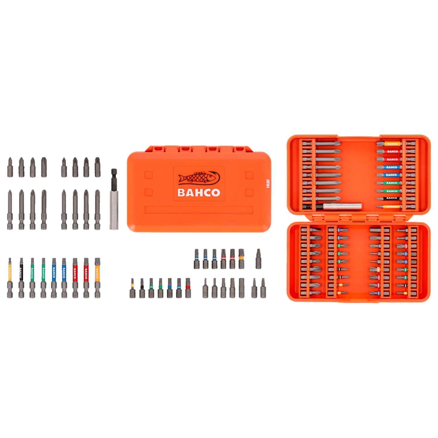 Set 54 Puntas Bits BAHCO 59S/54C-1 1/4" Torx Phillips Hex-7