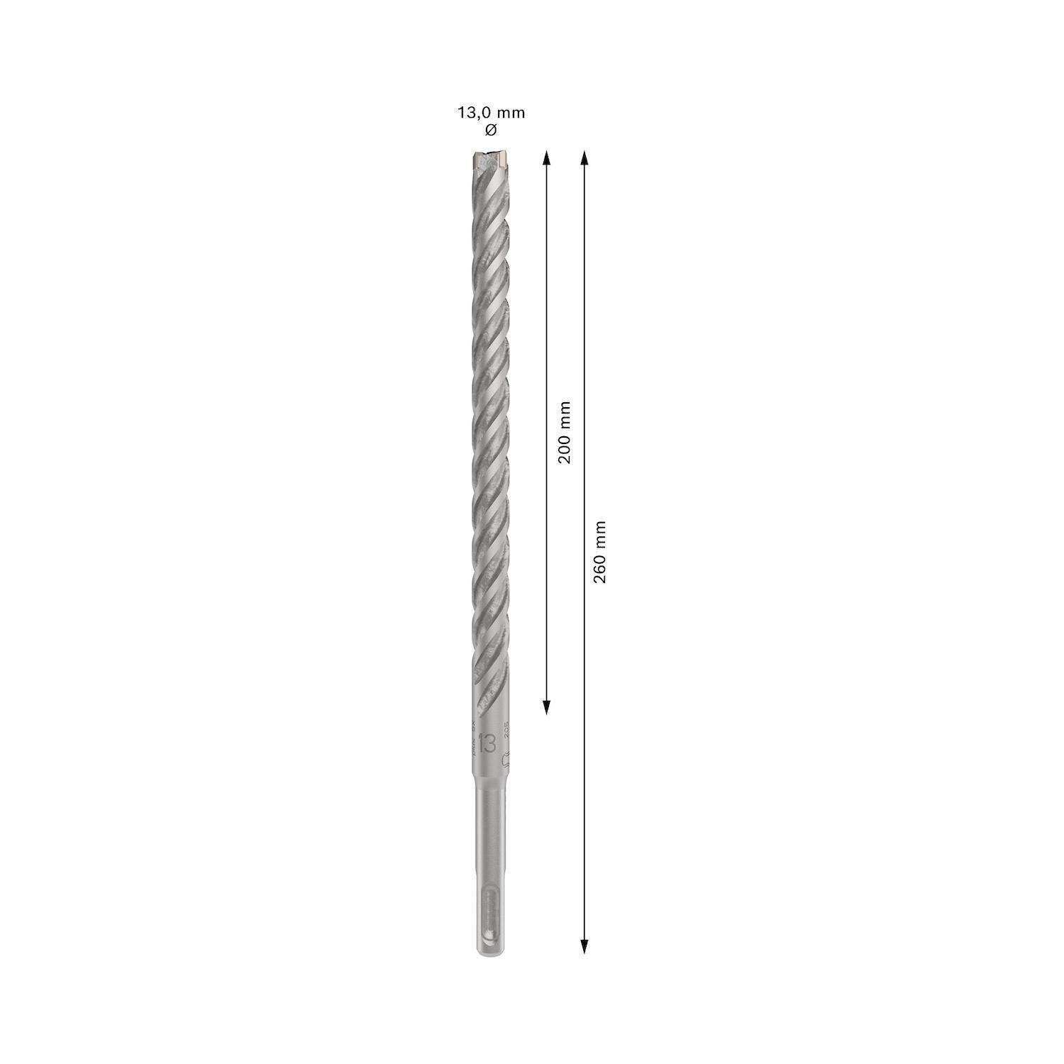 Broca Hormigón Bosch PRO SDS-Plus-5X 13x60mm 4 Filos-2