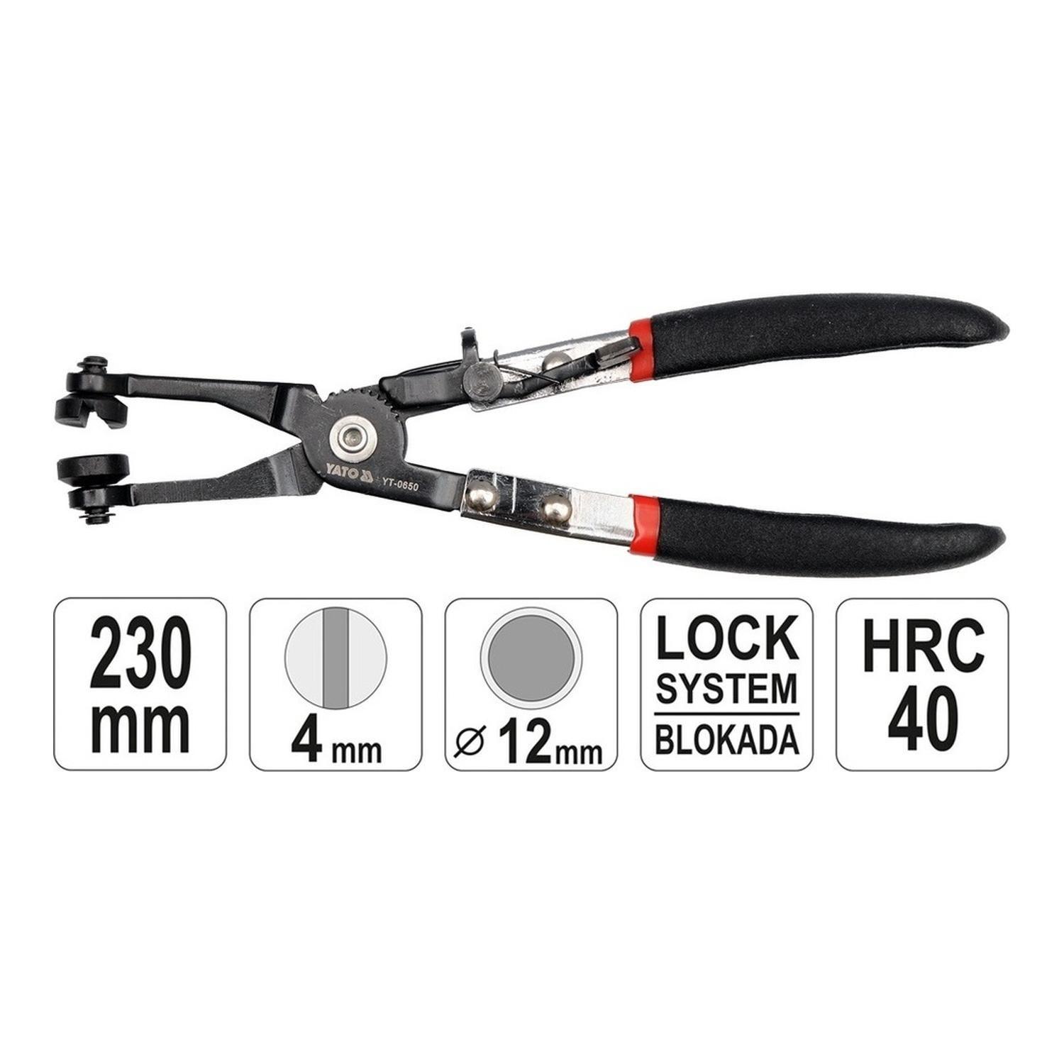Pinza para abrazaderas de manguera YATO YT-0650 230mm-2