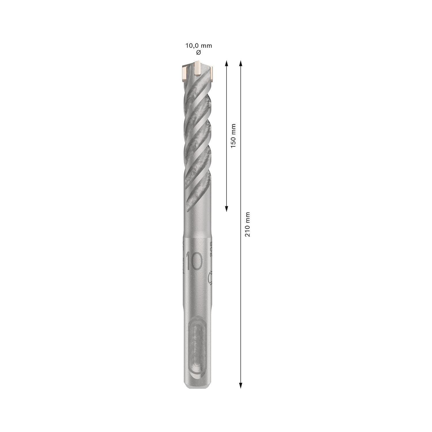 Broca Hormigón Bosch PRO SDS-Plus-5X 10x110mm 4 Filos-2