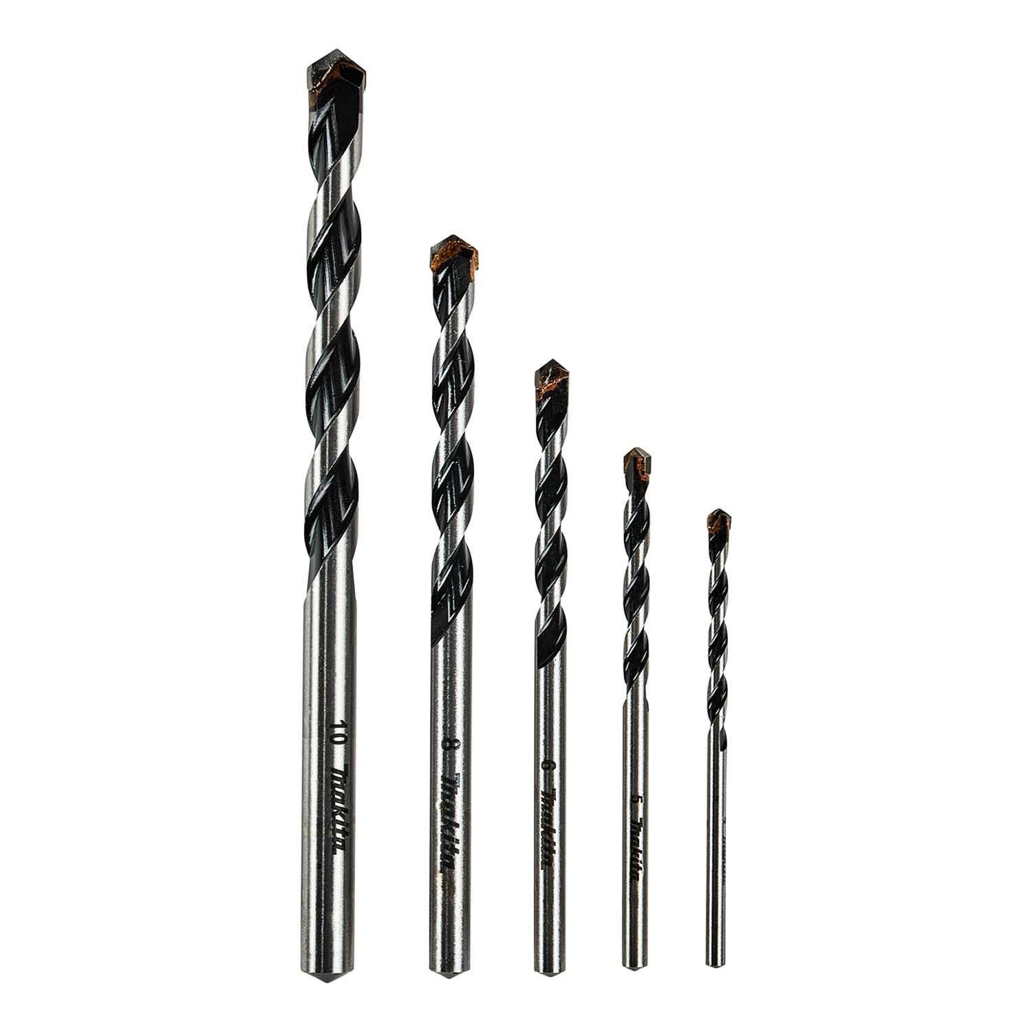 Set Brocas Multimaterial 4, 5, 6, 8, 10mm 5 Pzas - Makita-0