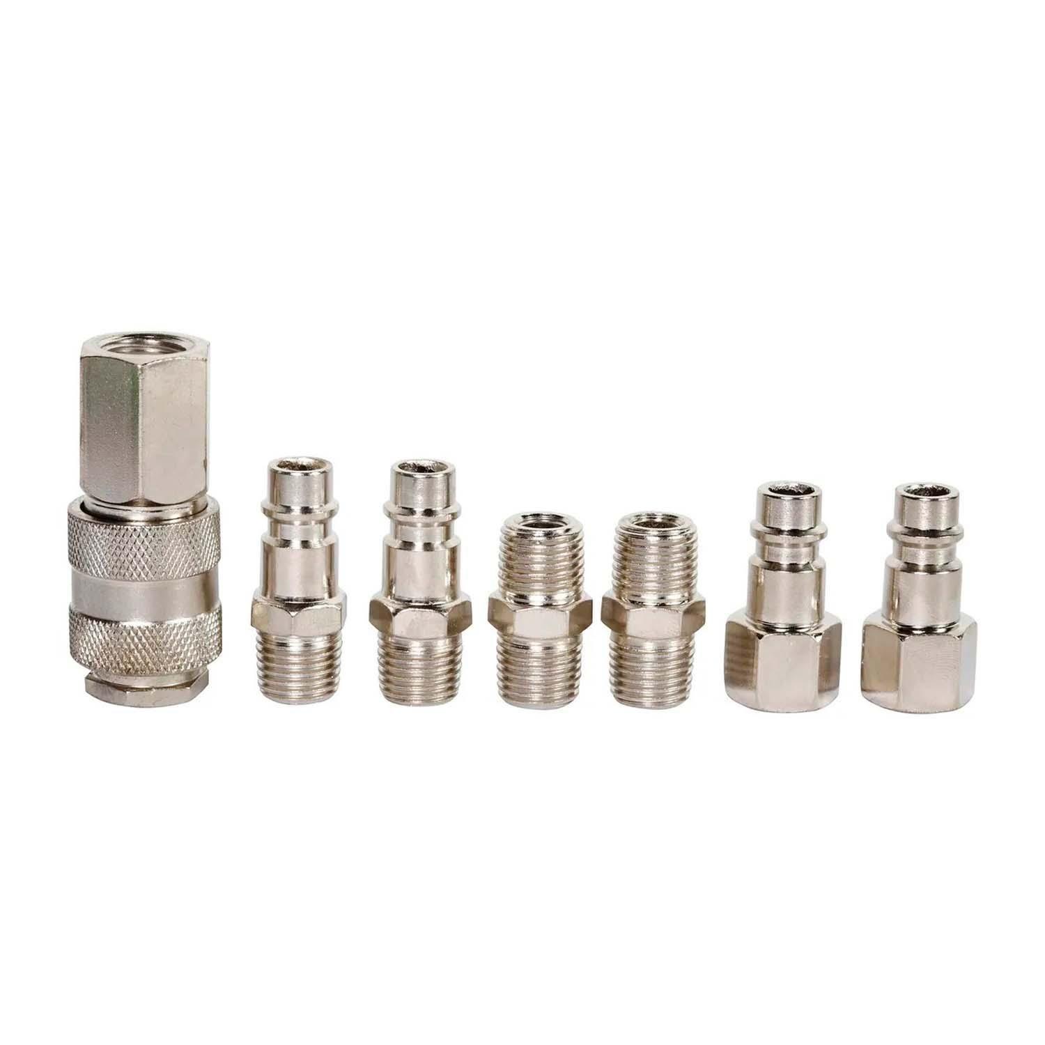 Set Conectores Rápidos INDURA 1024092 7 Pzs Compresor 1/4-1