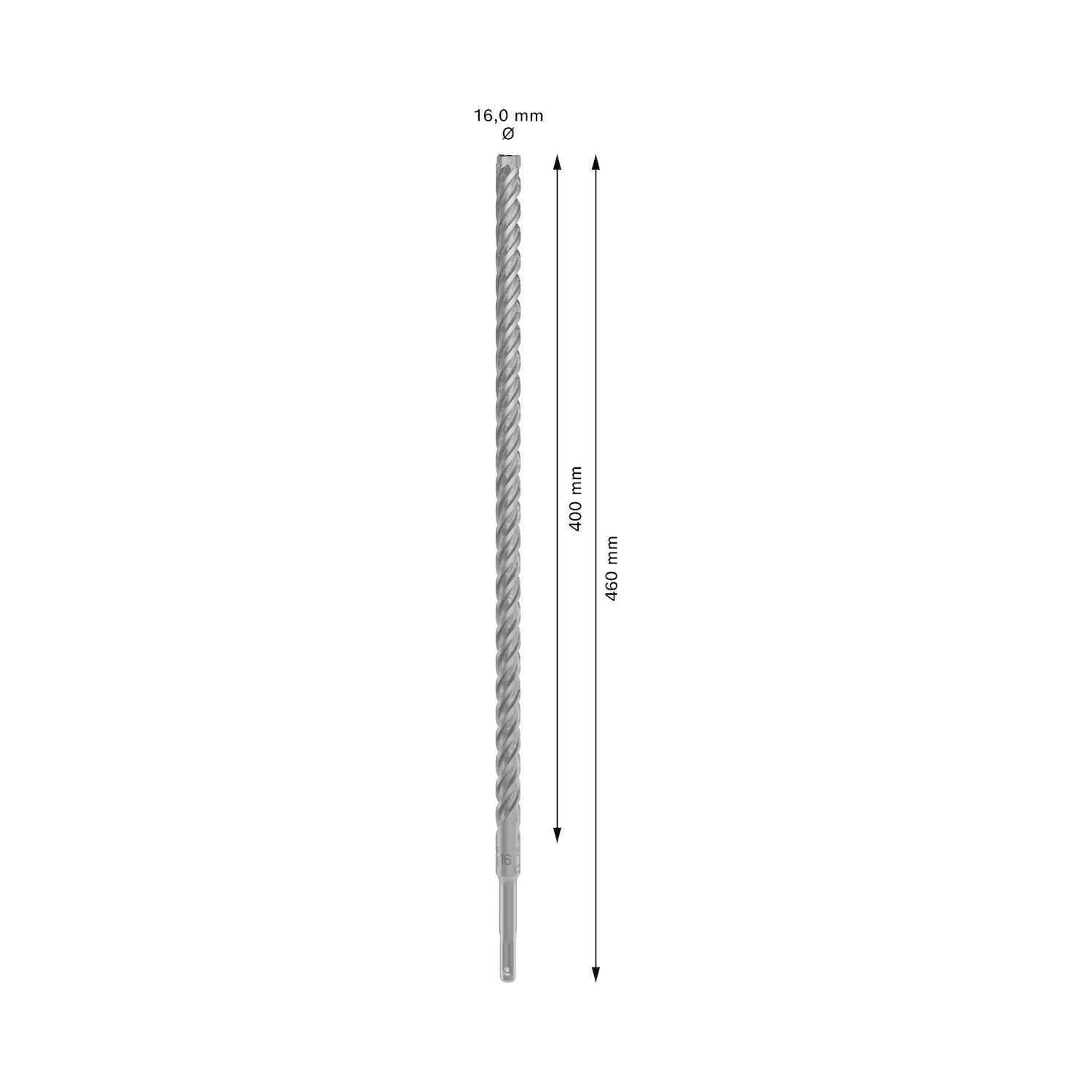 Broca Hormigón Bosch PRO SDS-Plus-5X 16x460mm 4 Filos-2