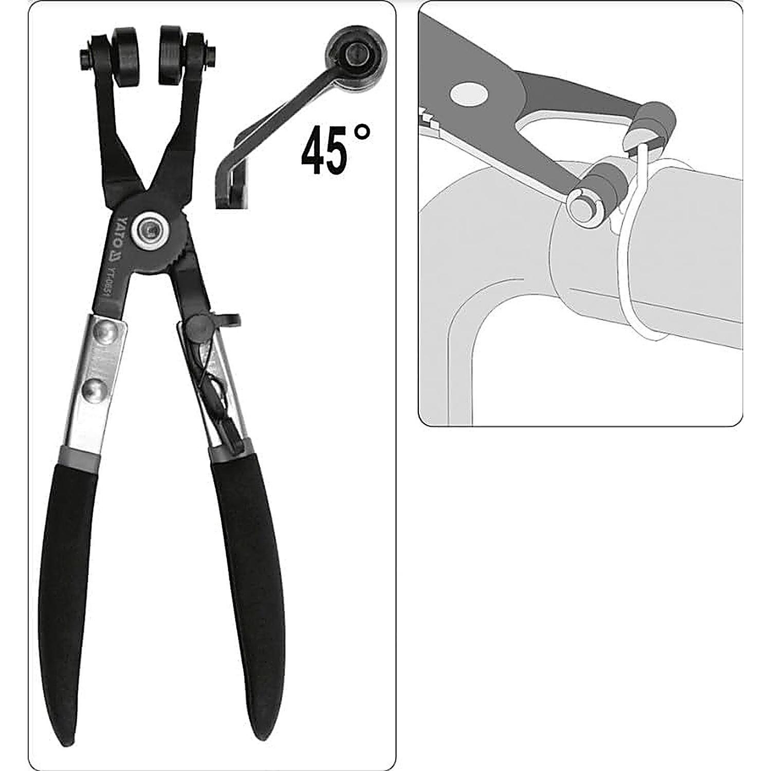 Alicate 45° para Abrazaderas de Manguera Yato YT-0651 215mm-4
