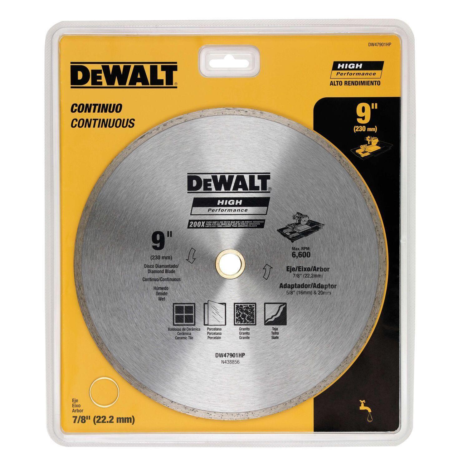 Disco Diamantado DeWalt Borde Continuo 9'' 230mm Concreto HP-1
