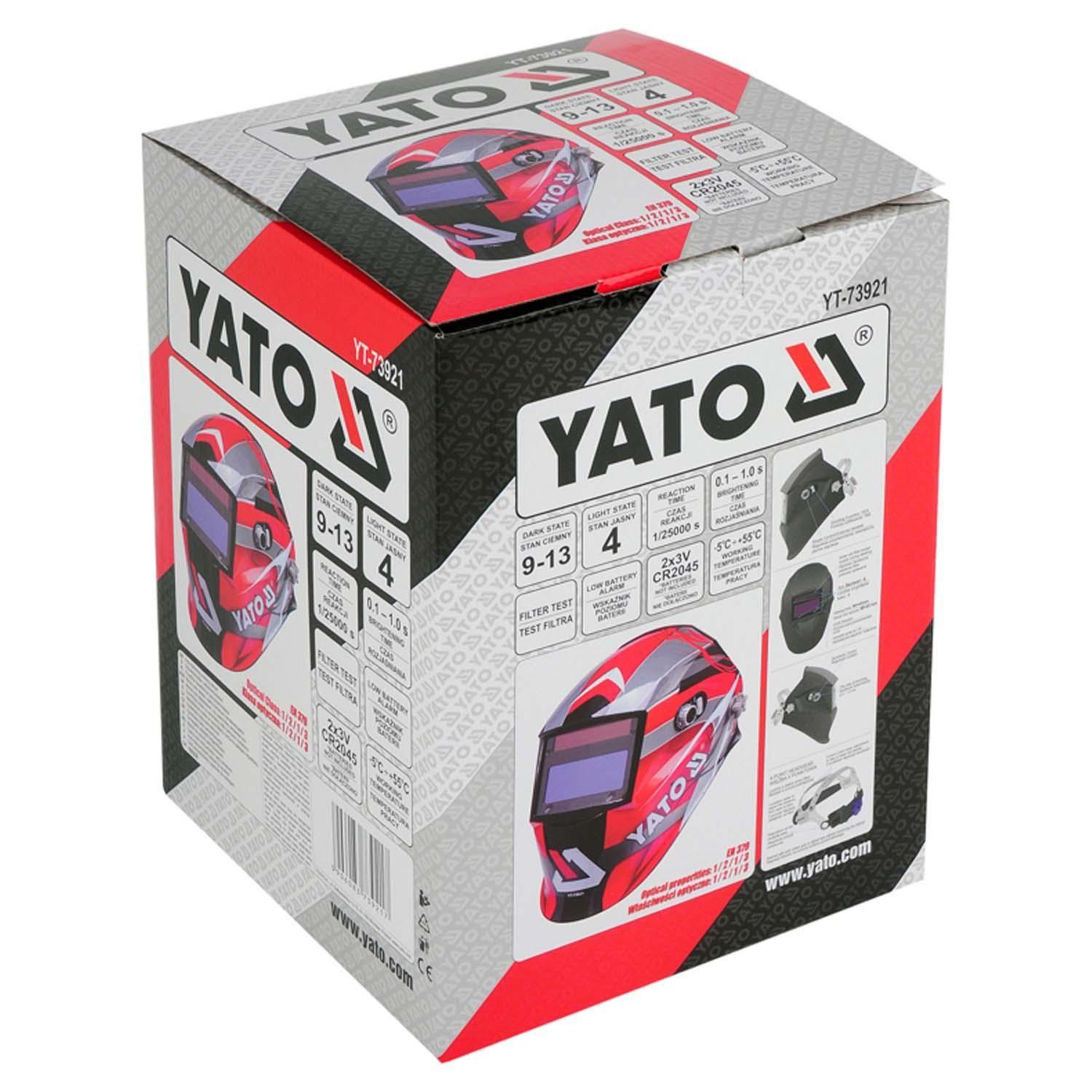 Máscara Soldar Fotosensible Yato YT-73921 DIN 4/5-8/9-13-8