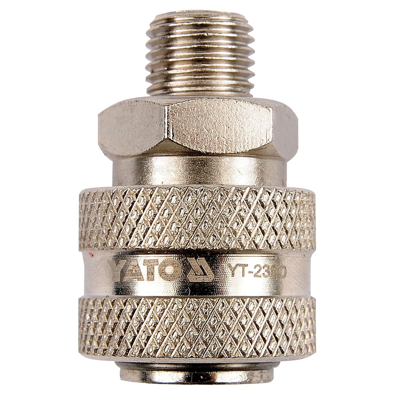 Acople Rápido YATO Hembra Neumático Rosca Macho 1/4" GRD-0