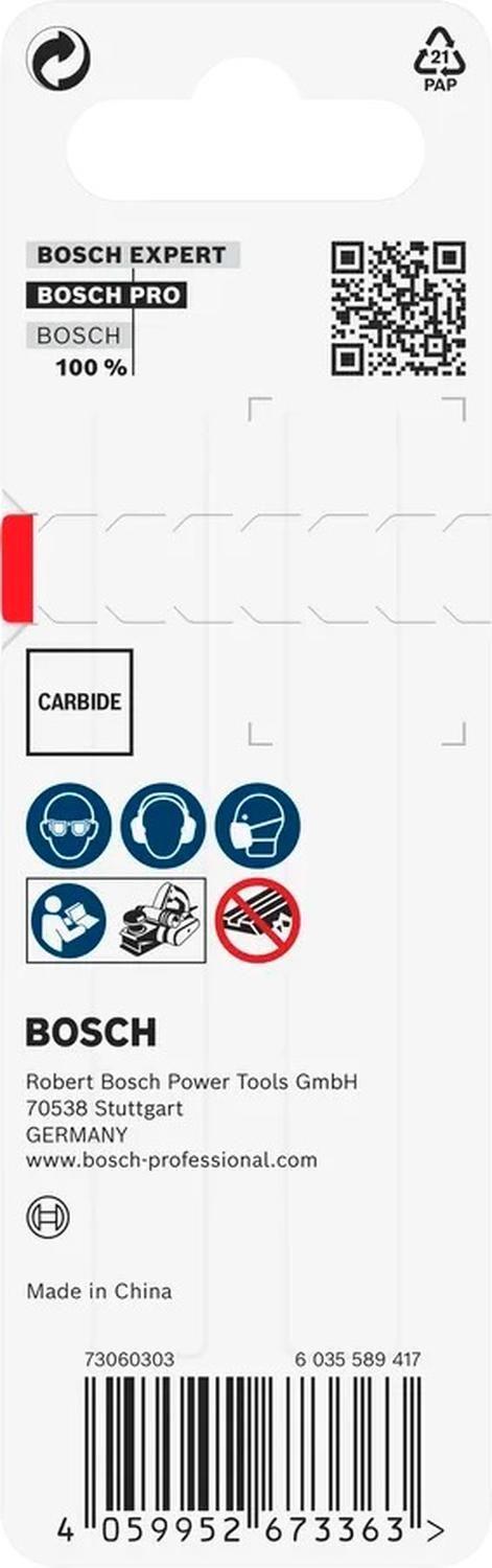 Cuchilla Cepillo Bosch 2608635902 82mm Carburo Reversible-3