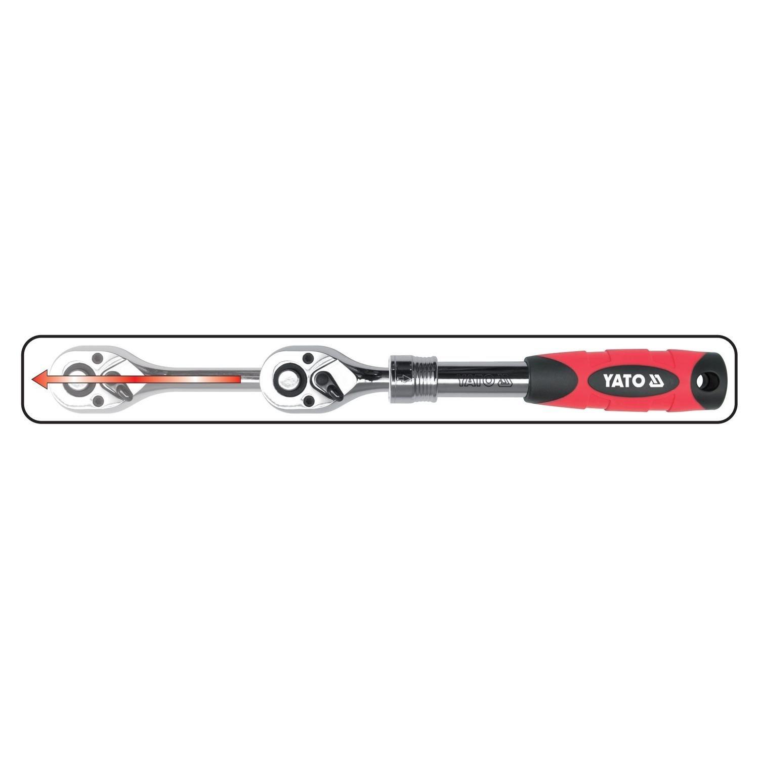 Chicharra Extensible Cuadrante 1/4'' 150 - 200mm- Yato-2