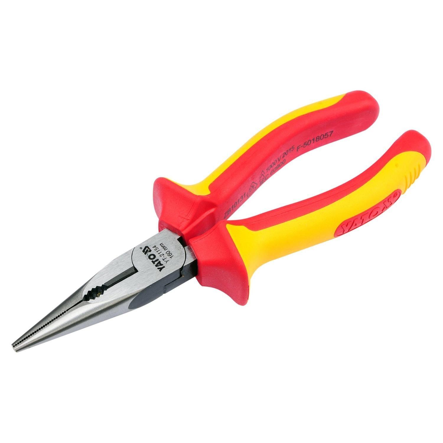Alicate Punta Larga Yato YT-21154 Aislado 1000V VDE 160mm-1