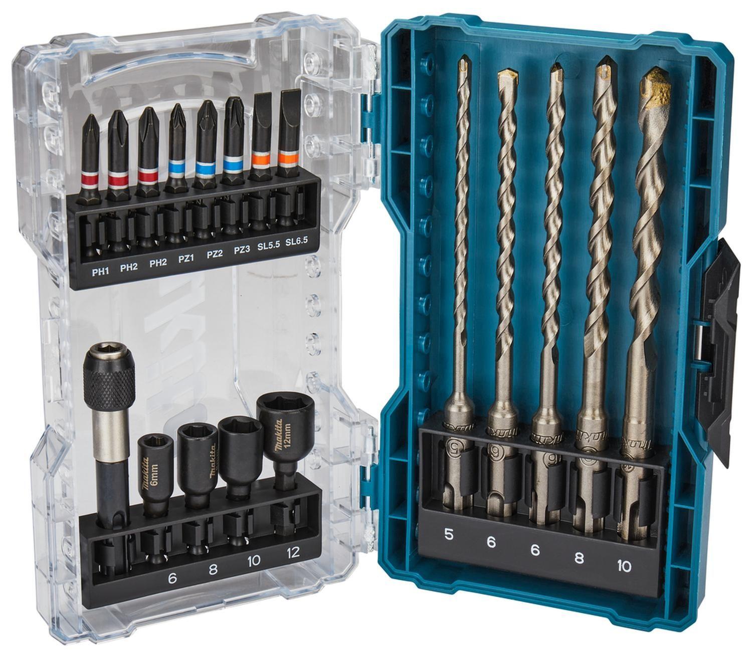 Set Brocas SDS-Plus Y Puntas 18 Pzas - Makita-1