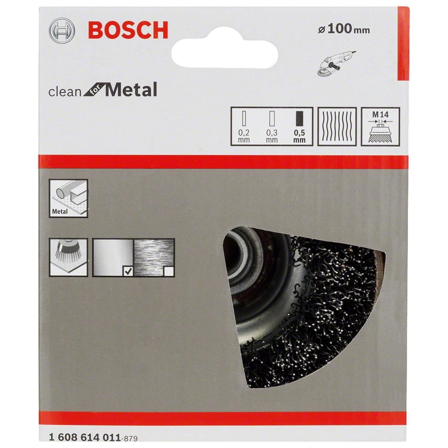 Grata Copa Acero Ondulado PRO 100mm (4'') / M14 - Bosch-1