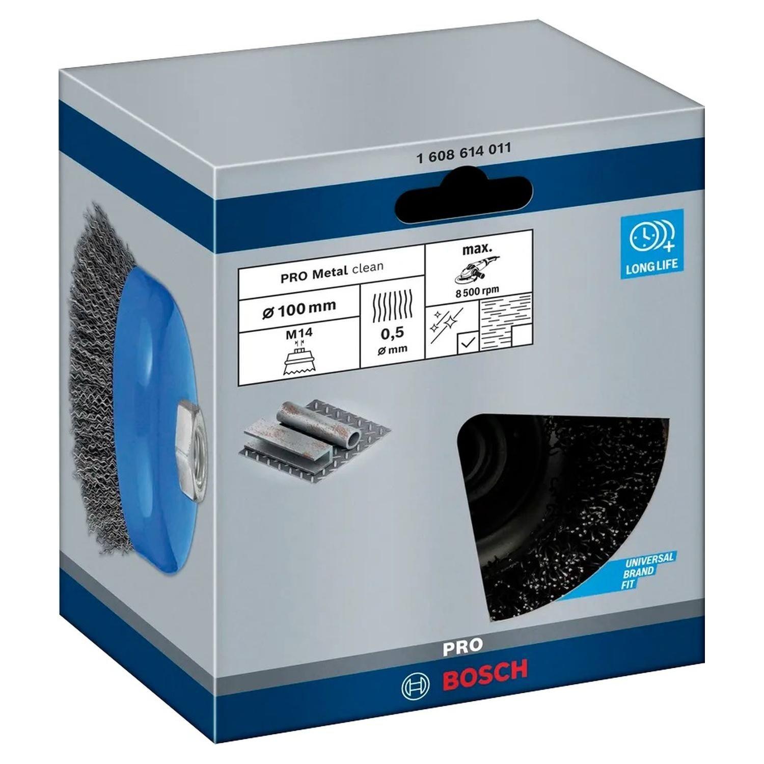 Grata Copa Acero Ondulado PRO 100mm (4'') / M14 - Bosch-4