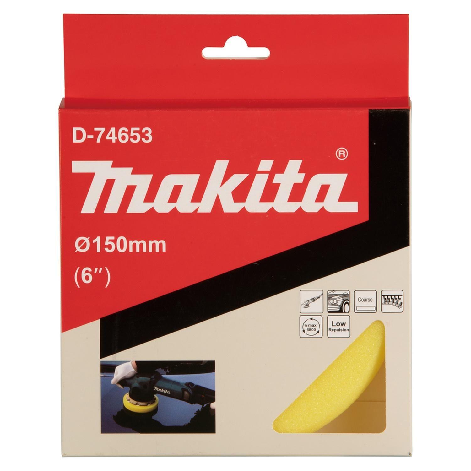 Disco Esponja De Pulido Duro 150mm (Amarillo) - Makita-2