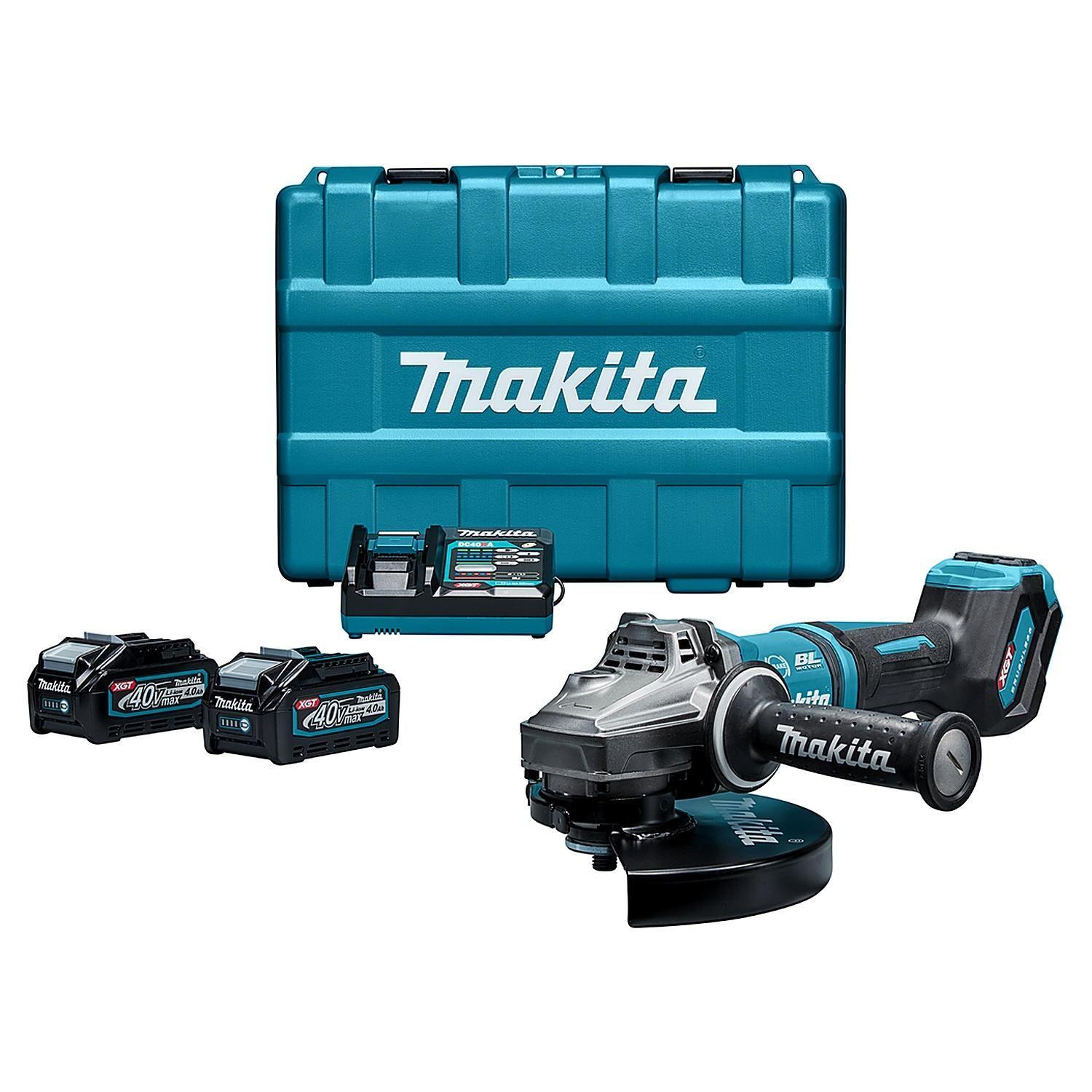 Kit Makita XGT 40V Esmeril 9'' + Llave Impacto 350Nm + 2 Bat-5