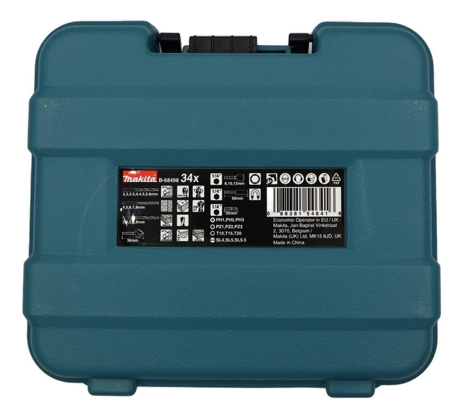 Set 34 Piezas Brocas Y Puntas Makita B-68498-4