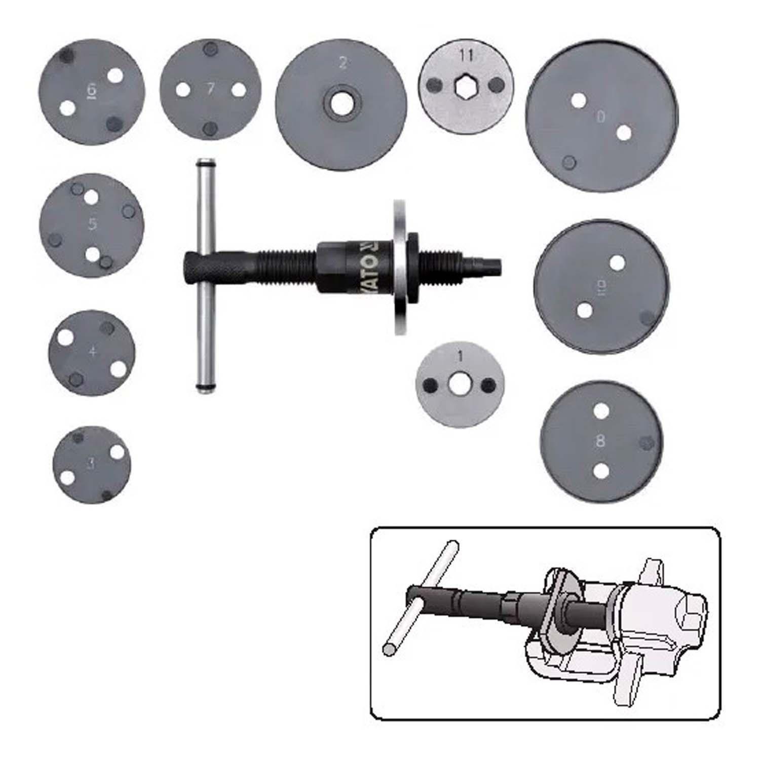 Kit de Servicio Freno Caliper 12 Pzas - Yato-4