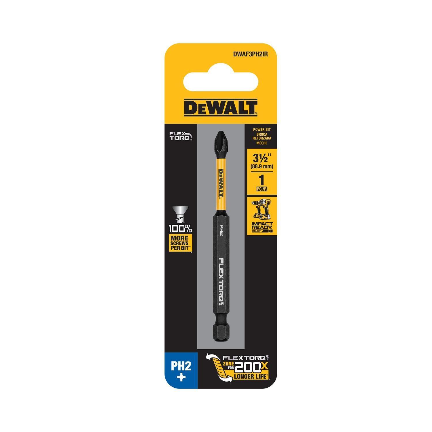 Punta de Atornillar FLEXTORQ PH2 - 3-1/2'' (88.9mm) - DeWALT-2
