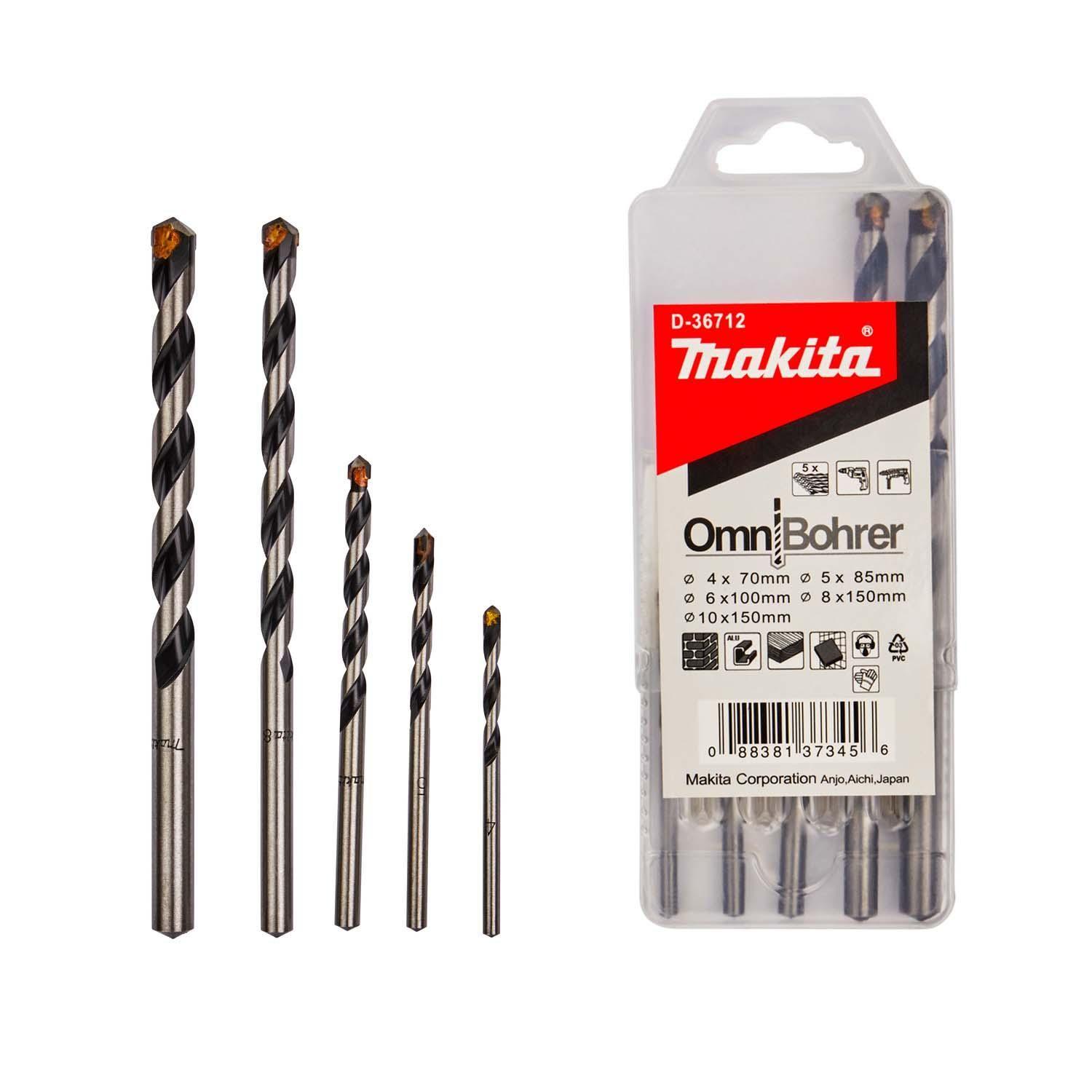 Juego Brocas Multimaterial (4-10mm) 5 Pzas - Makita-0