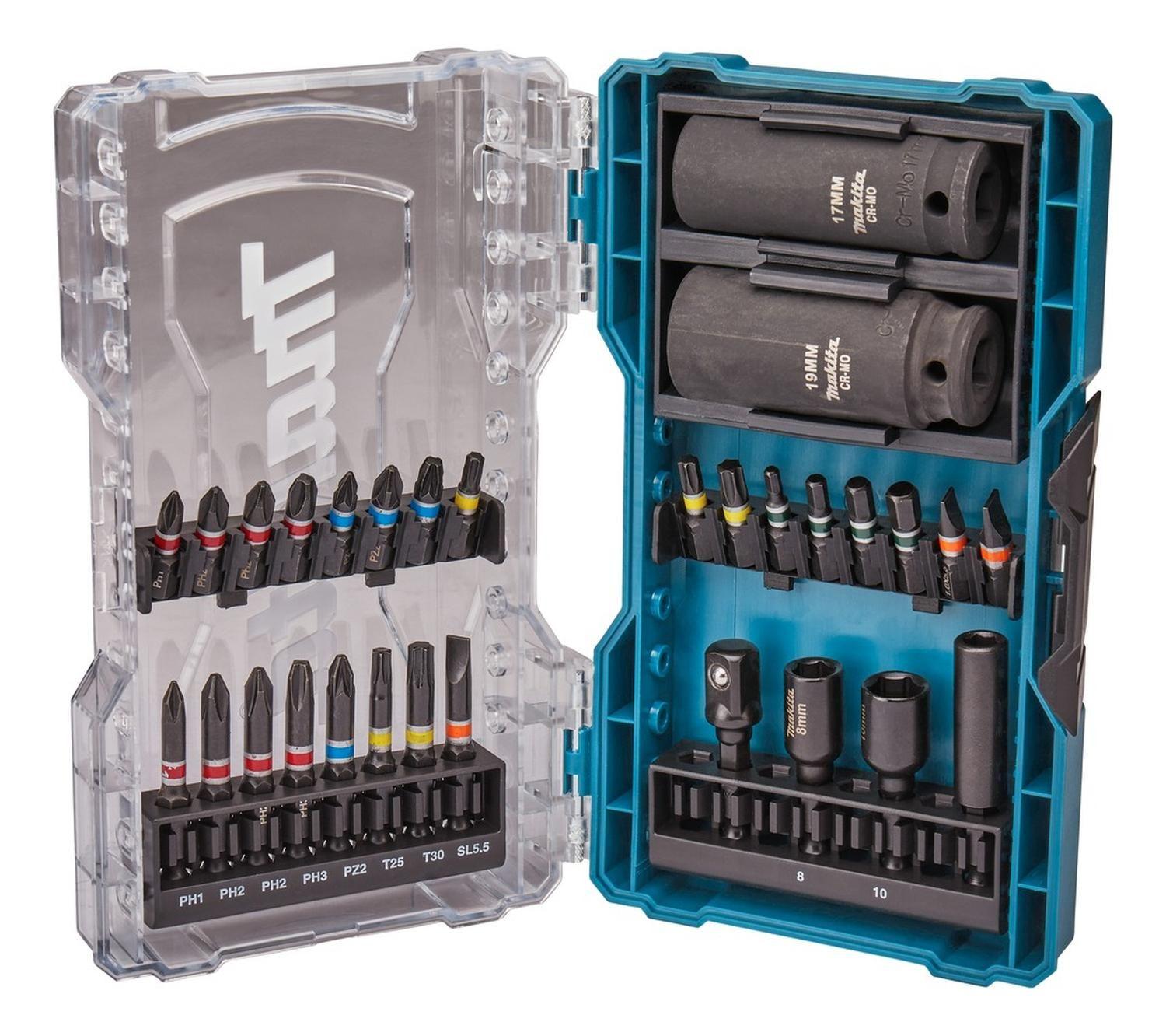 Set Puntas, Adaptadores y Dados 30 PZAS . - Makita-0