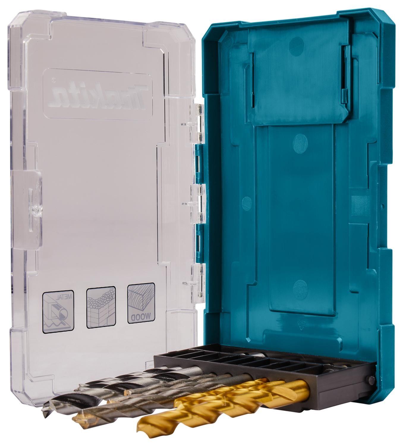 Set Brocas Para Madera/Metal/Concreto (5-8) 9 Pzas-Makita-1