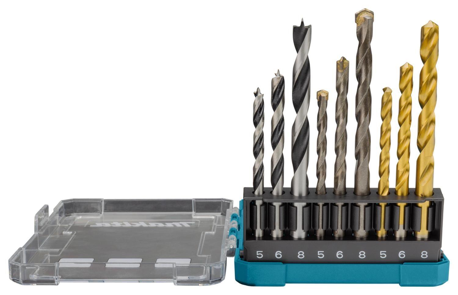 Set Brocas Para Madera/Metal/Concreto (5-8) 9 Pzas-Makita-4