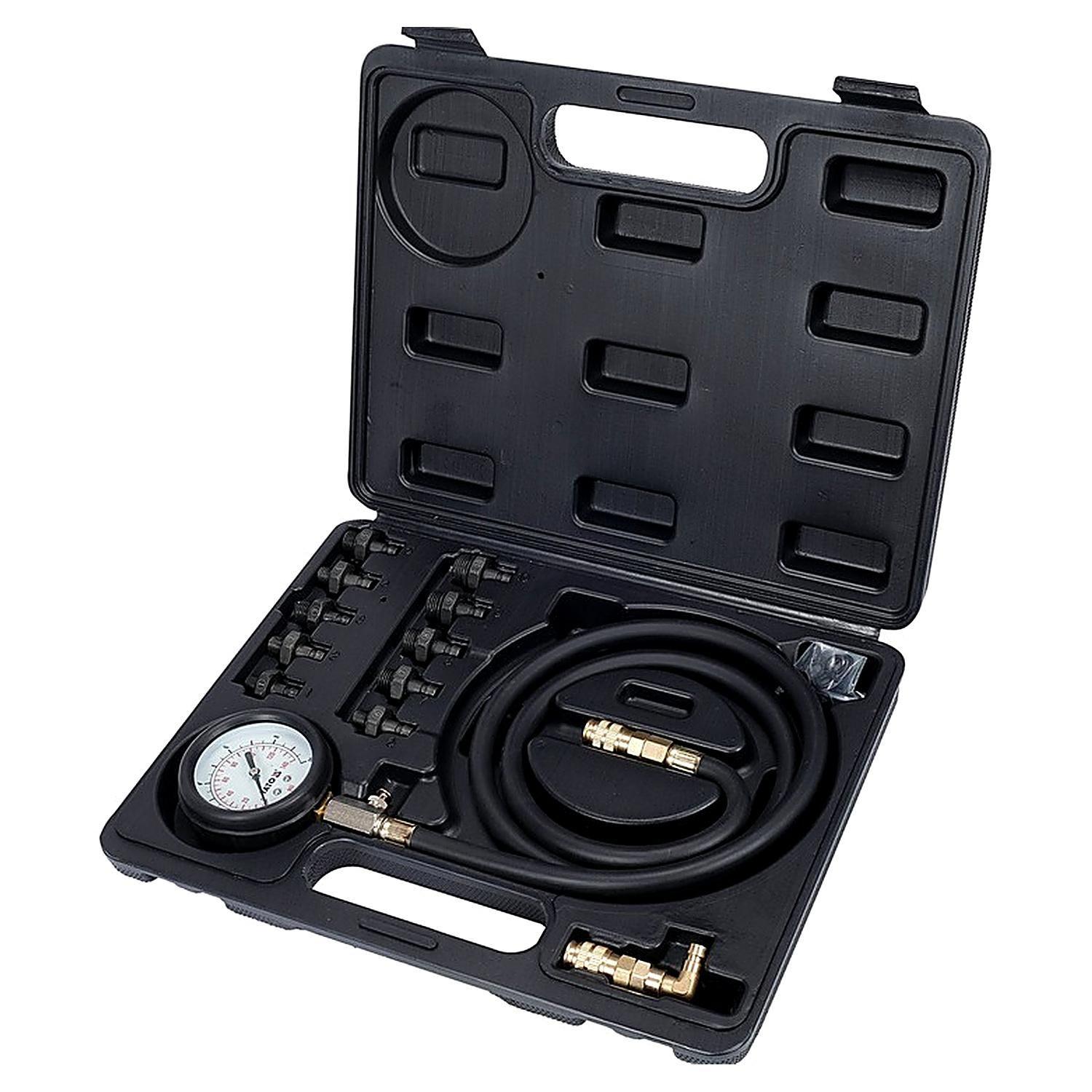Kit medidor de presión de aceite 12 pzs Yato YT-73031-0