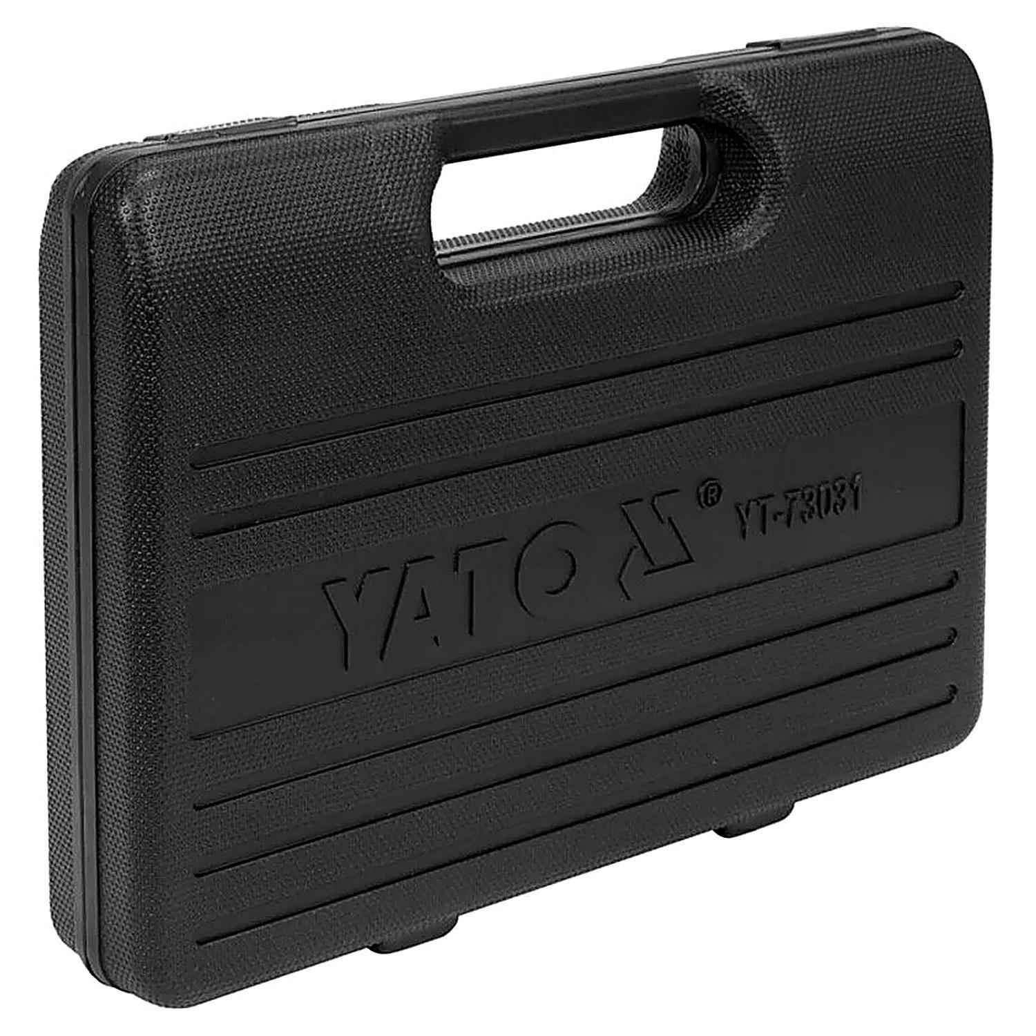 Kit medidor de presión de aceite 12 pzs Yato YT-73031-2