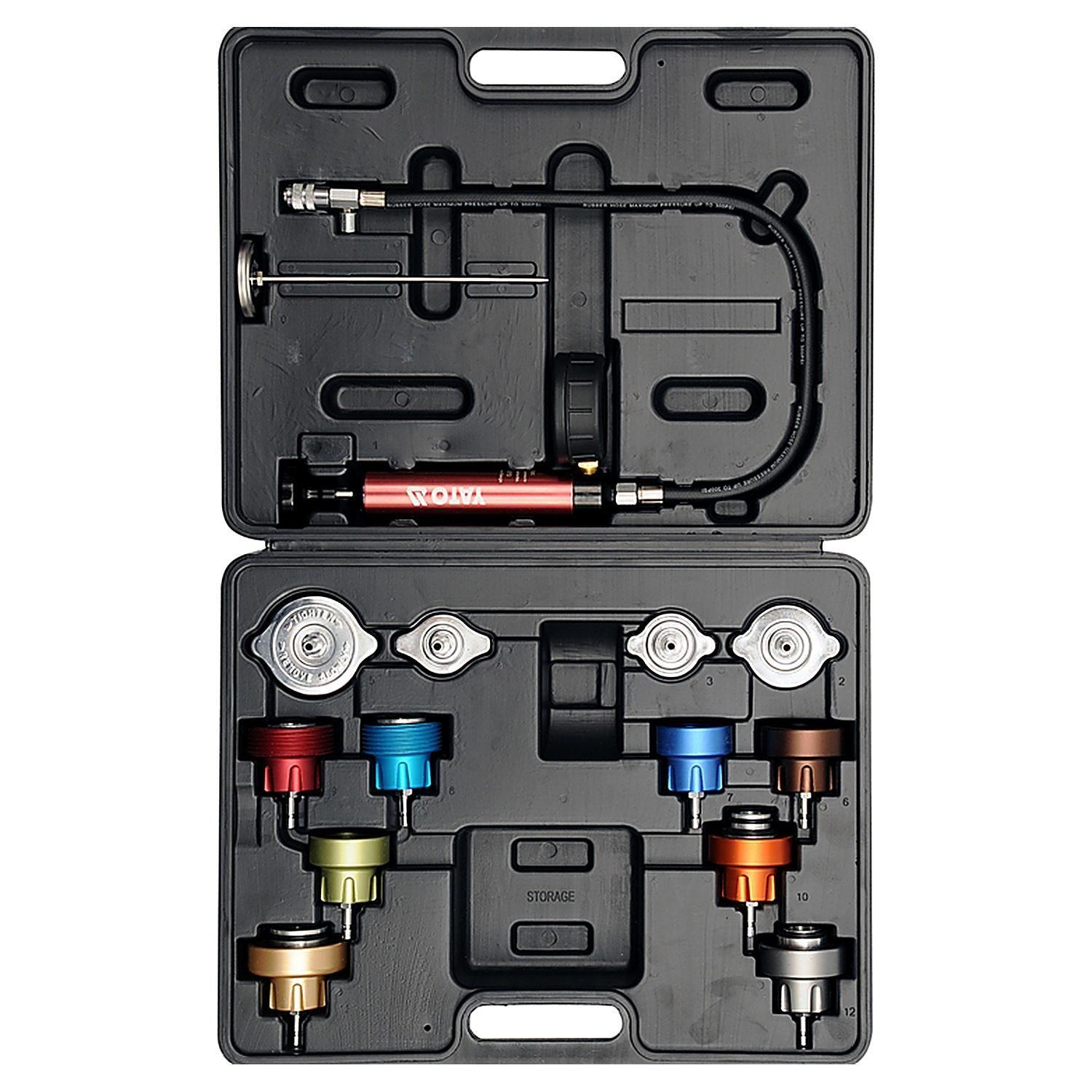 Kit Probador de Presión para Radiador 14 Piezas Yato YT-0672-0