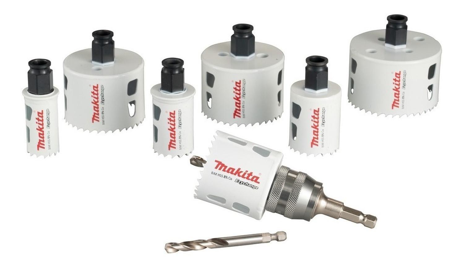 Set 9 Piezas Sierra Copa Ezychange Bi-metal HSS 8% Co Makita-3