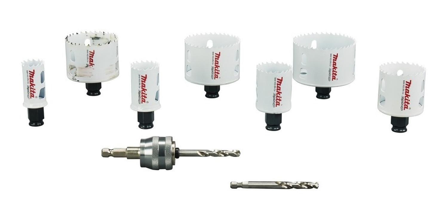 Set 9 Piezas Sierra Copa Ezychange Bi-metal HSS 8% Co Makita-4
