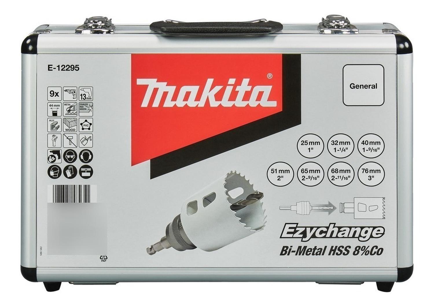 Set 9 Piezas Sierra Copa Ezychange Bi-metal HSS 8% Co Makita-5