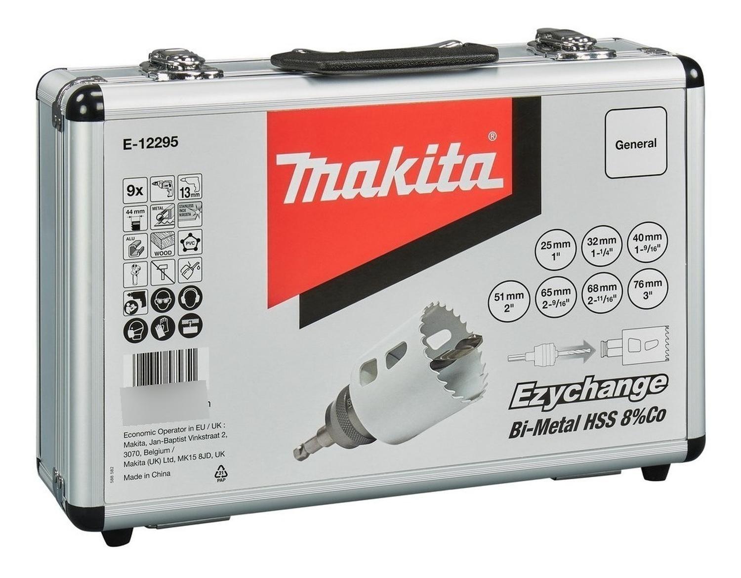 Set 9 Piezas Sierra Copa Ezychange Bi-metal HSS 8% Co Makita-6