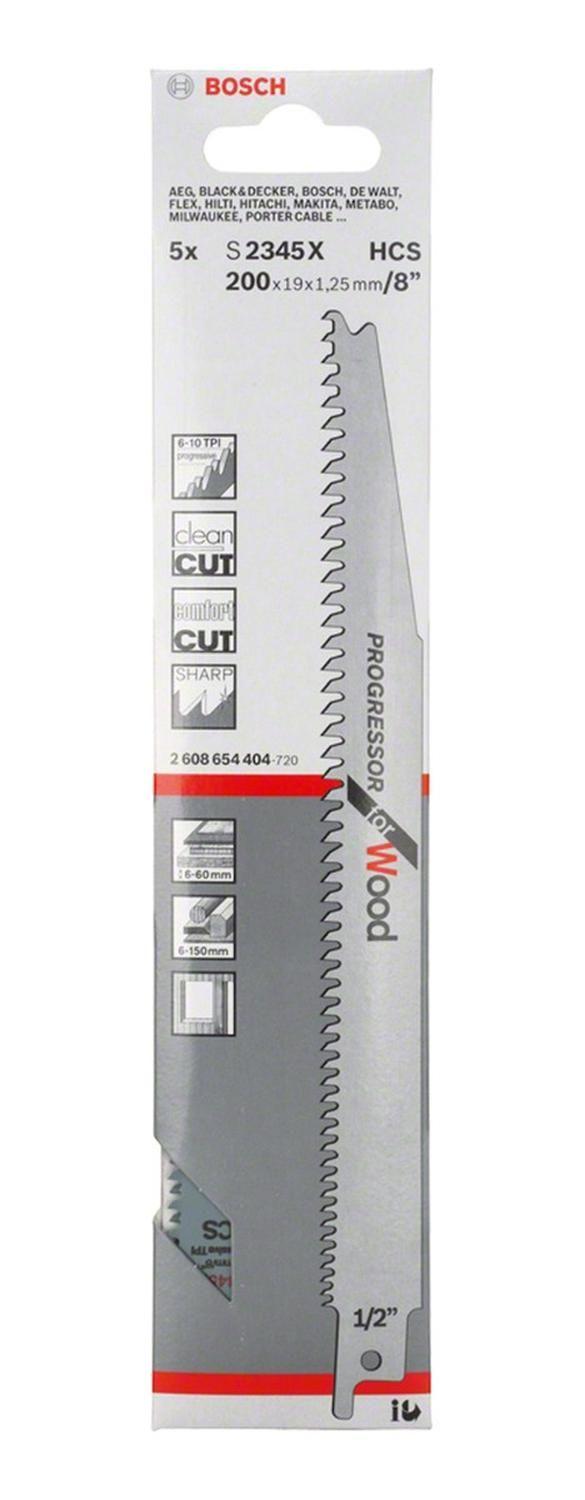 5 Hojas De Sierra Sable 200mm S2345x Progressor For Wood-1