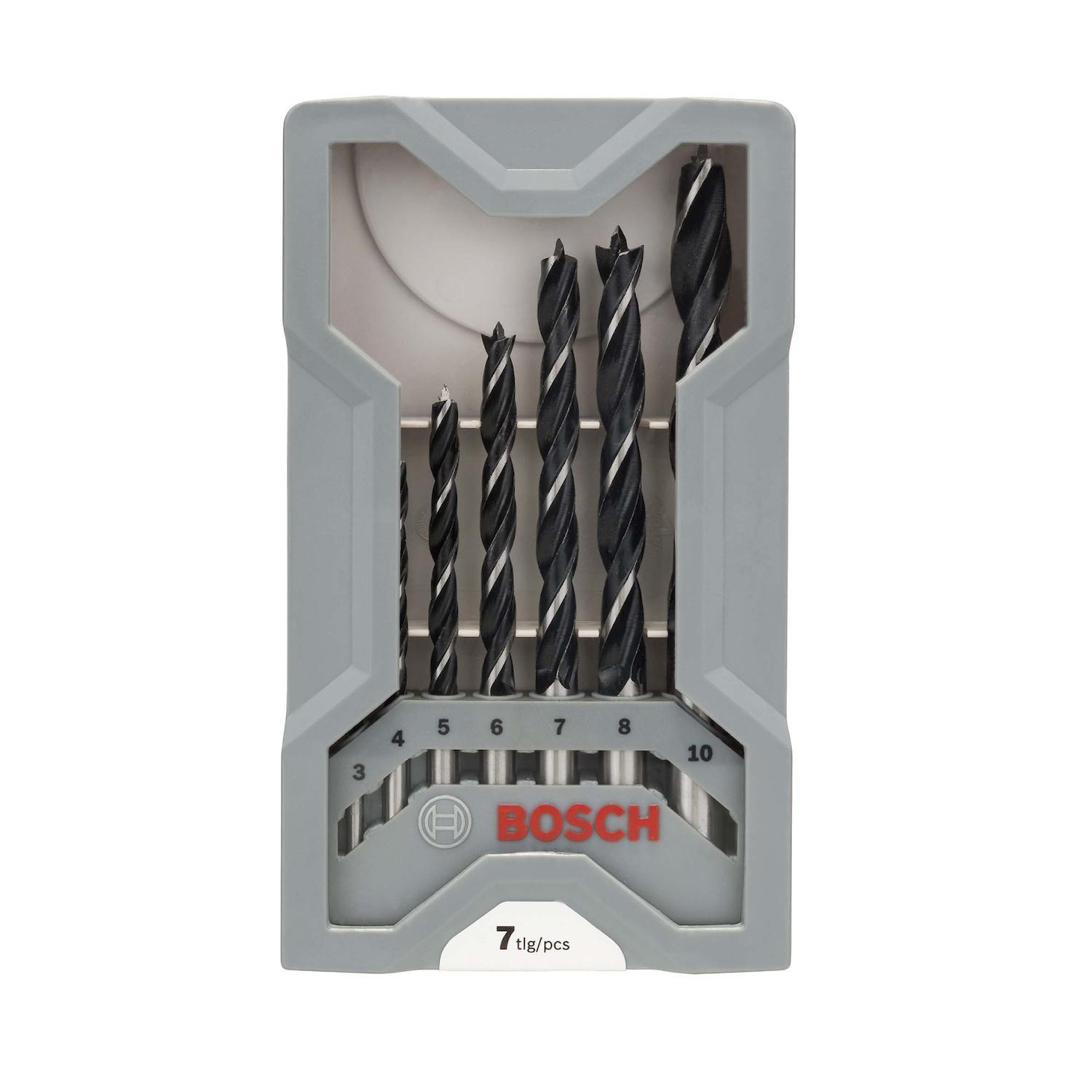 Juego Con 7 Brocas Para Madera 3 Puntas 3,0-10,0mm Bosch-2