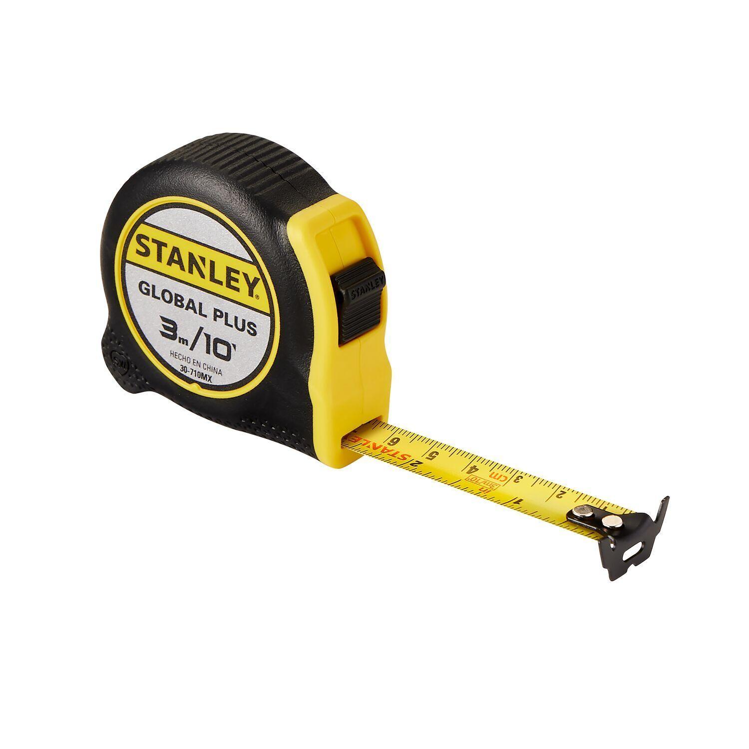 Flexómetro Huincha Stanley Global Plus 3 m 10 pies Compacto-1