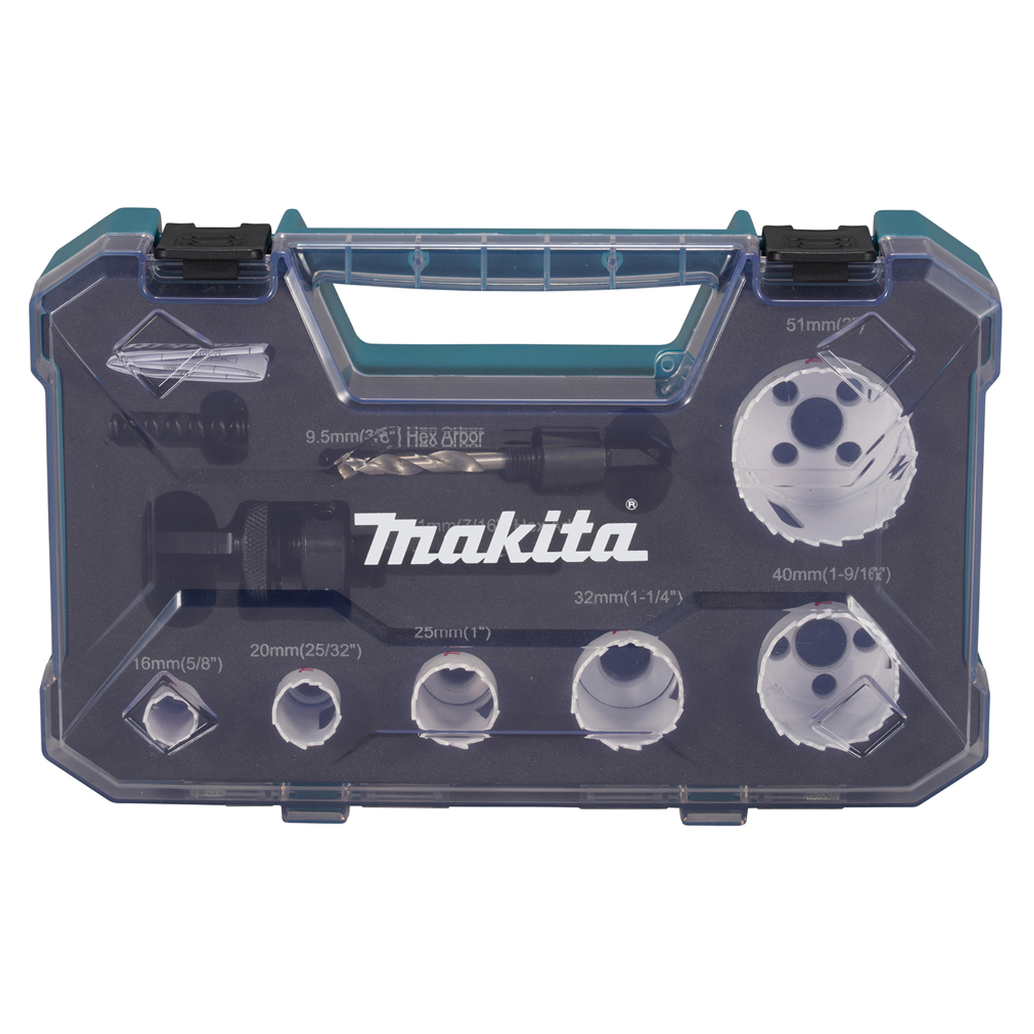 Set Sierras Copas BIM 16, 20, 25, 32, 40, 51mm (Electricista) 6 Pzas. - Makita-3