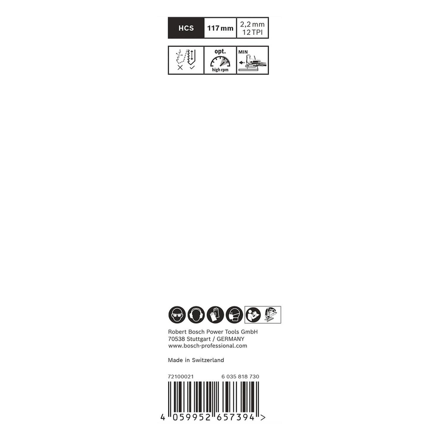 Hoja Caladora Bosch Expert Wood 2-Side Clean T308BO 2 Piezas-3
