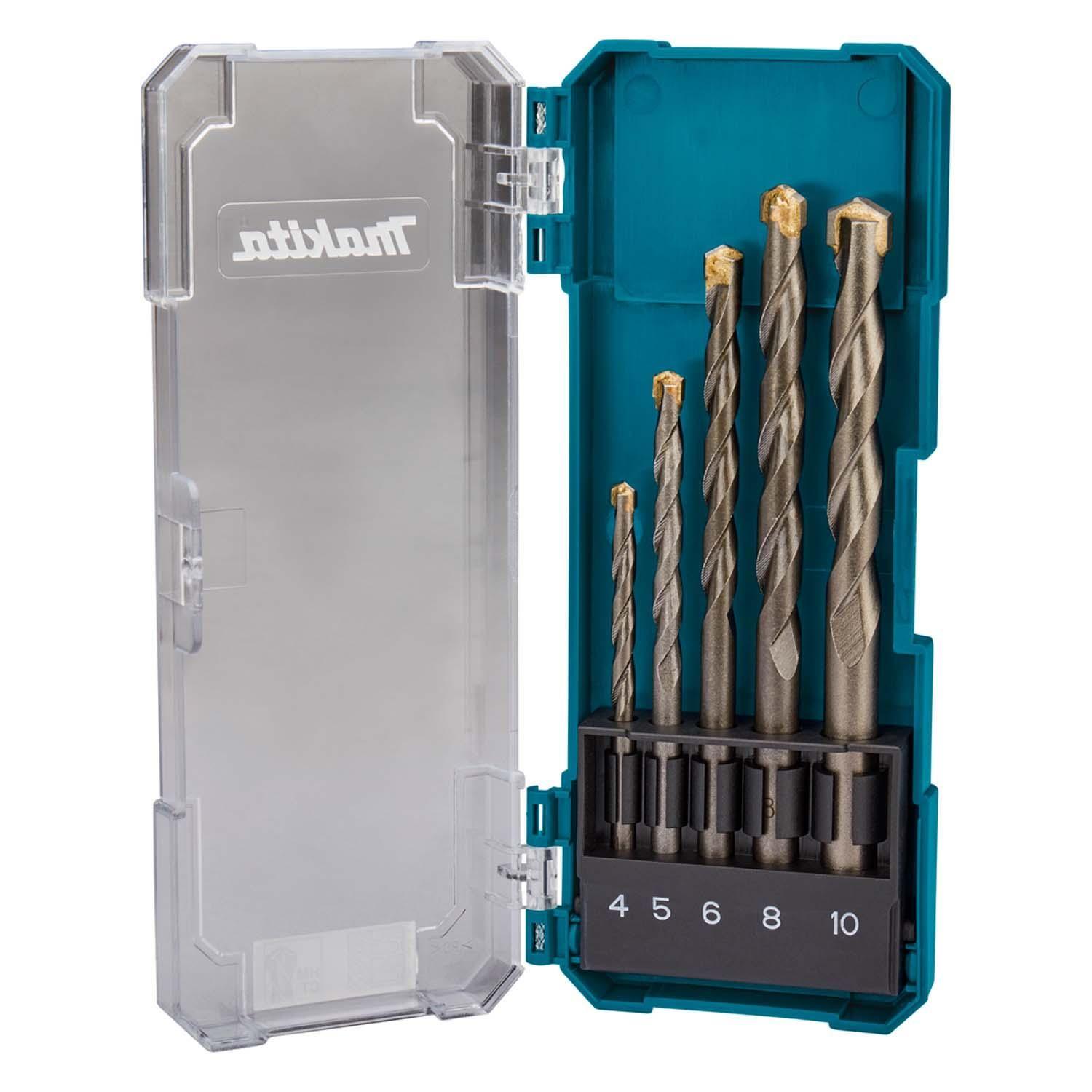 Juego de Brocas Para Concreto (4-10mm) 5 Pzas - Makita-0