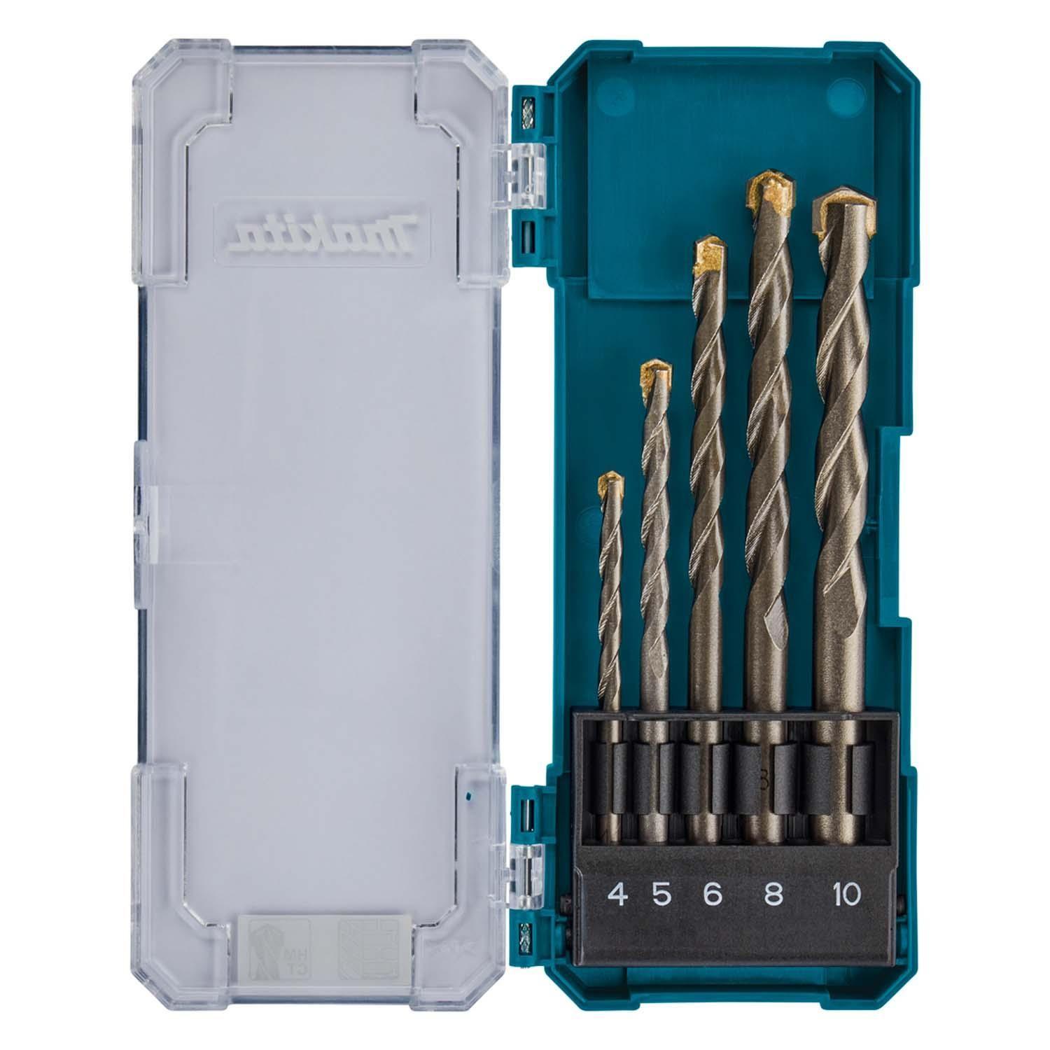 Juego de Brocas Para Concreto (4-10mm) 5 Pzas - Makita-1