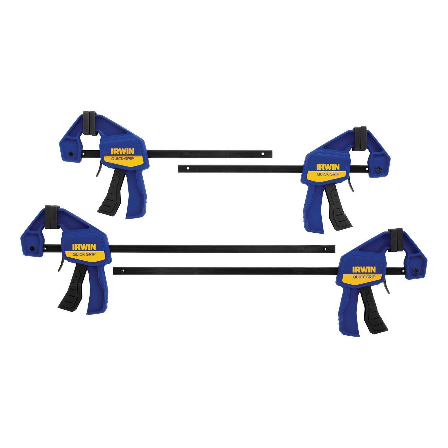 Set Prensas Rápidas Irwin 4 Pzs 6'' y 12'' Quick Grip-0