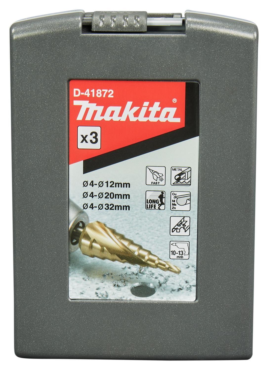 Set Brocas Escalonadas Espiral Titanium 3 PZAS. - Makita-4