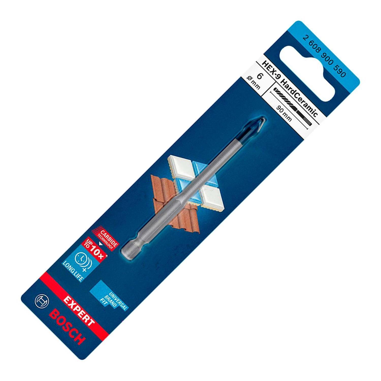 Broca para Porcelanato Expert Hex-9 HardCeramic 6 X 90mm - Bosch-3