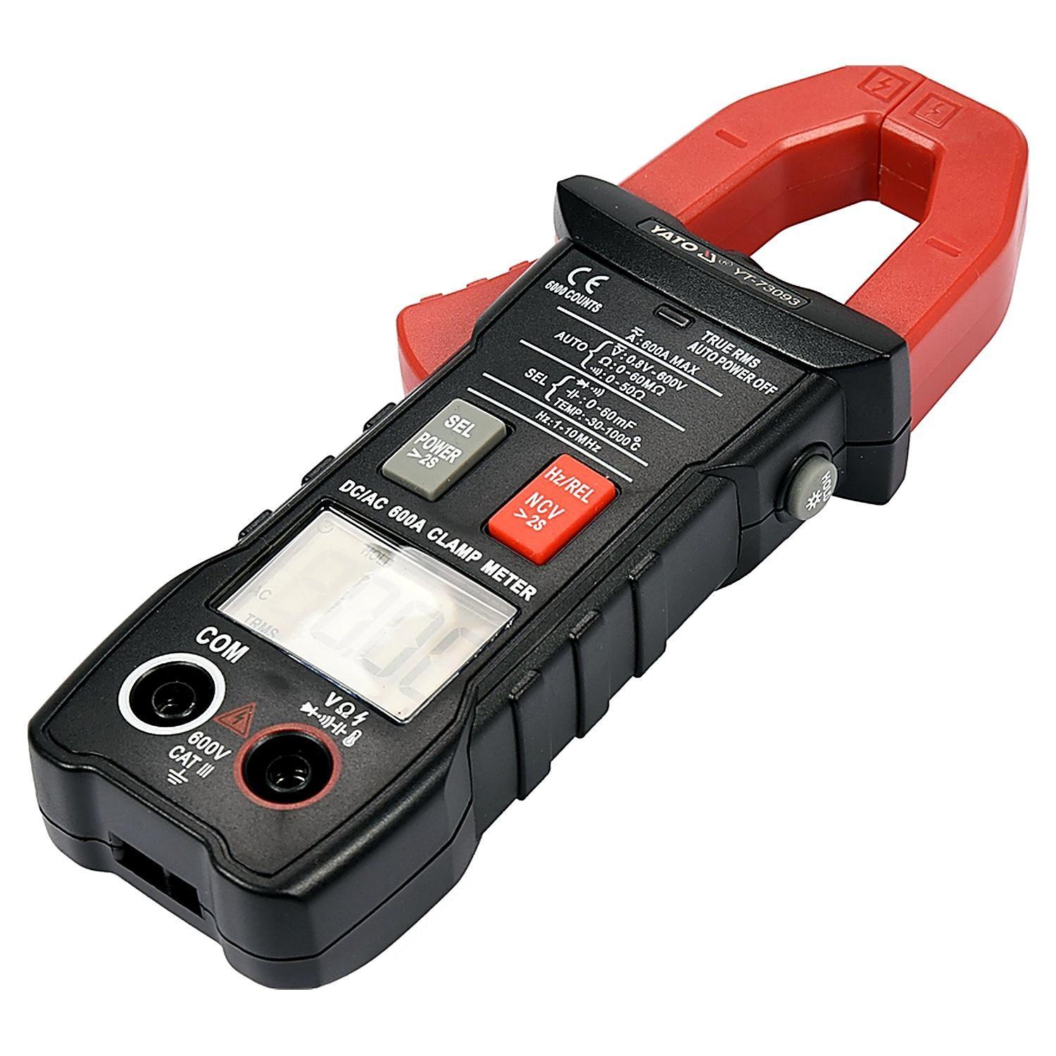Pinza Amperimétrica True RMS AC/DC 600 A Yato YT-73093-0